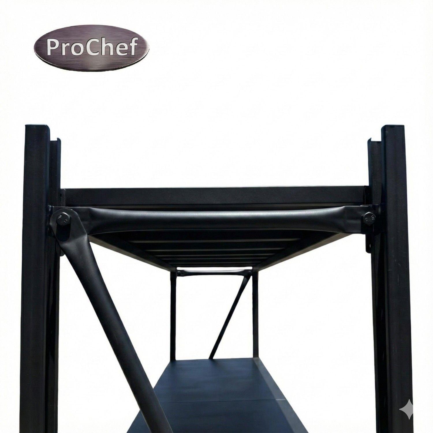 Estante Mini Rack 120x60x200 cm 400 kg Negro-3