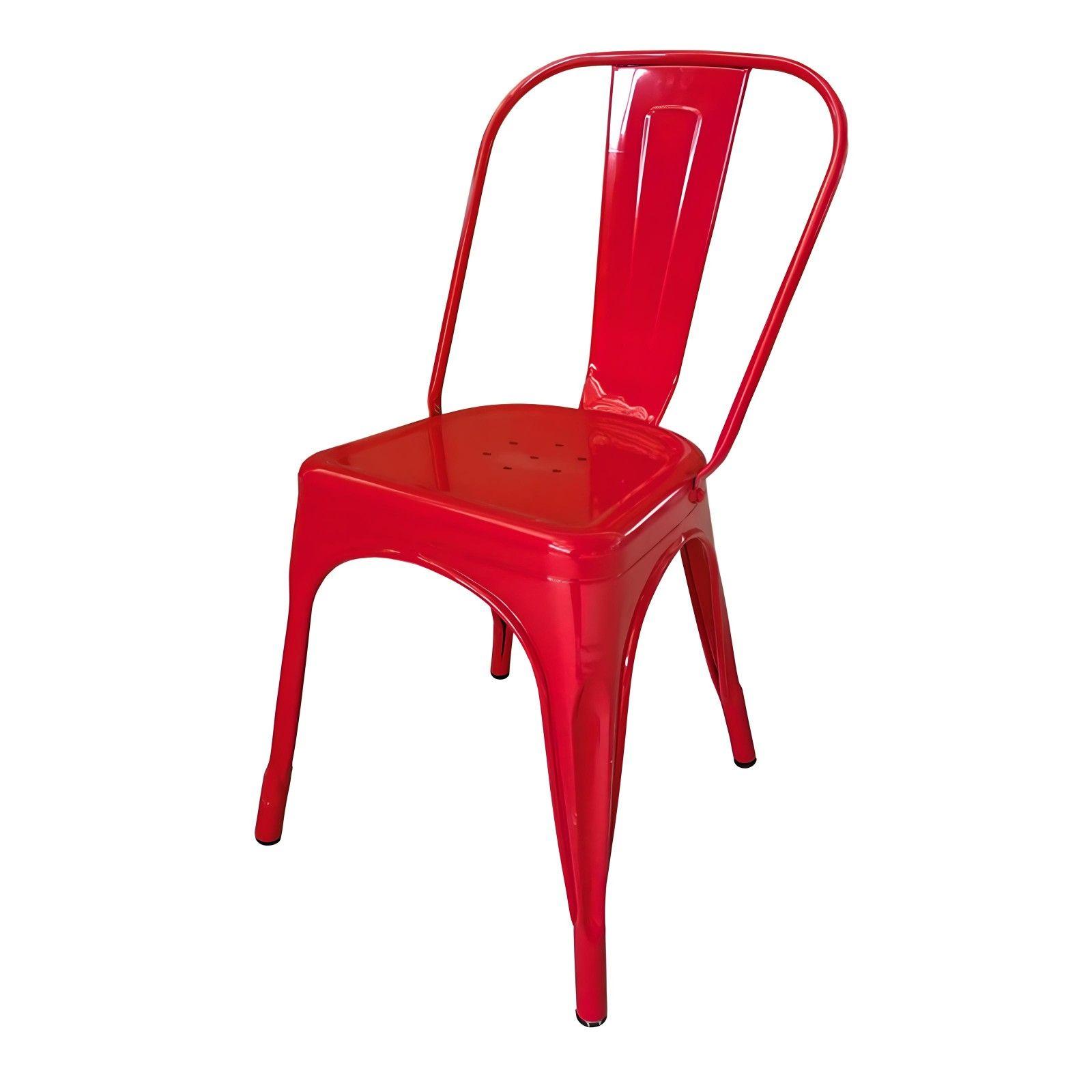Pack 2 Unidades Silla Tolix Rojo Brillante-6