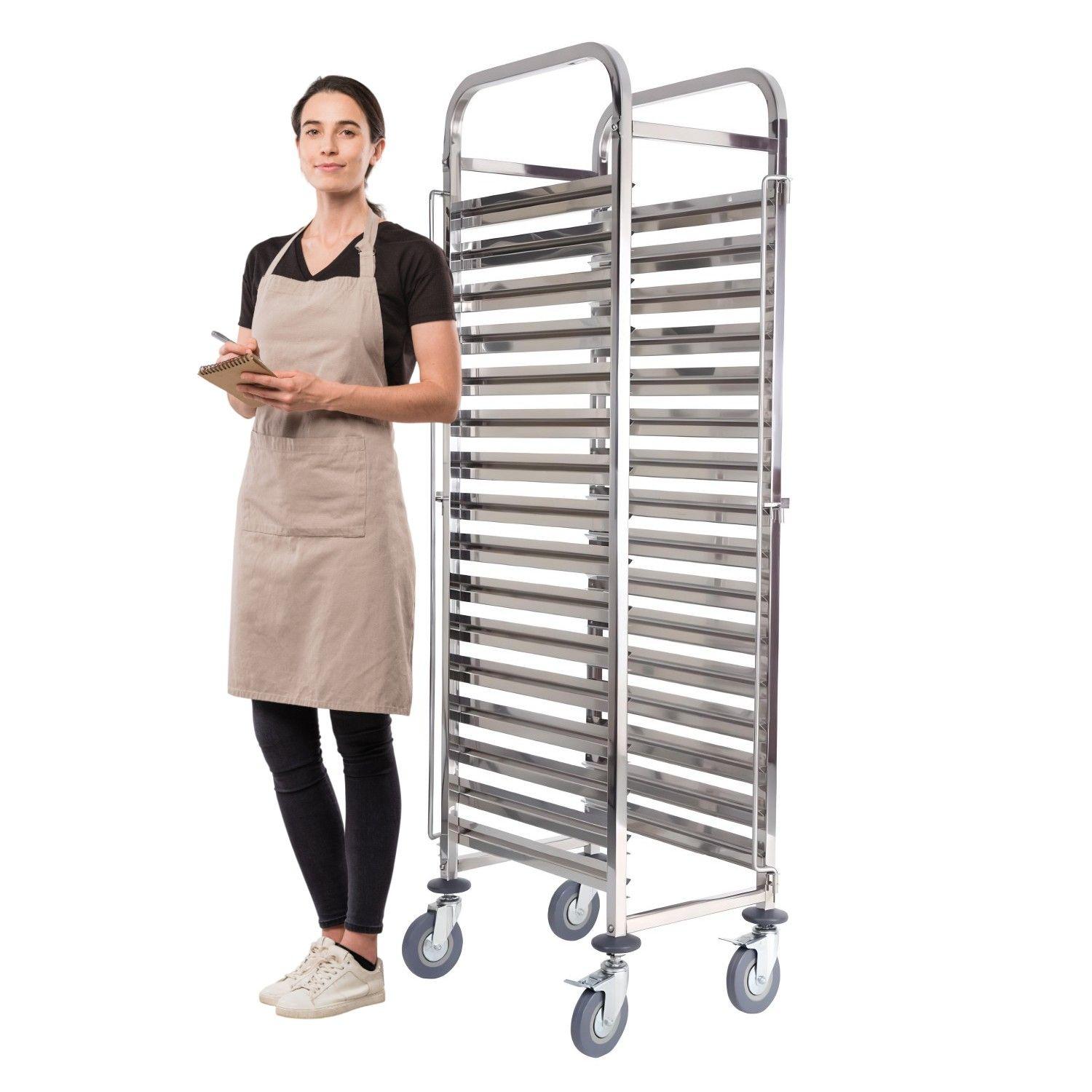 Carro Bandejero 15 Bandejas GN 1/1. Acero Inox.-0