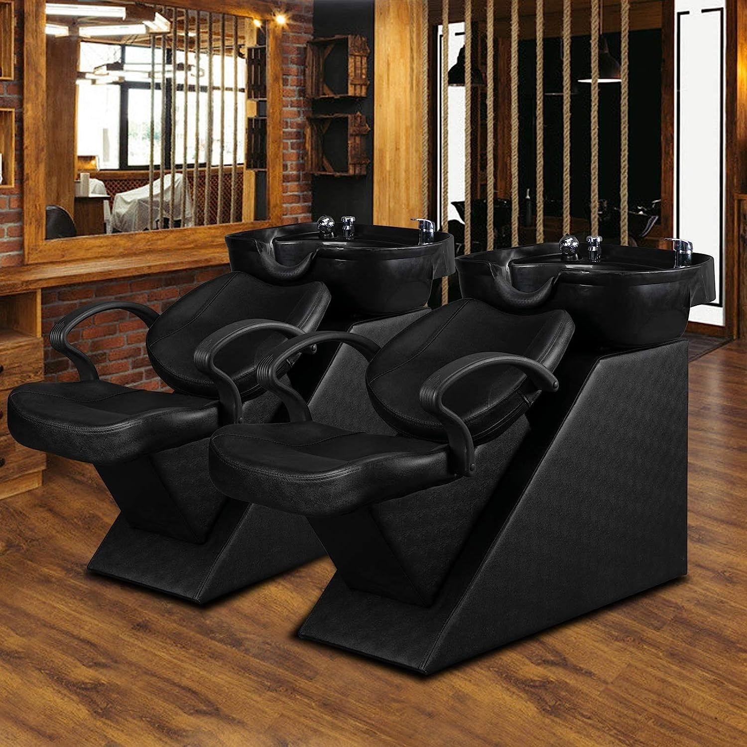 Sillón Lavapelo Negro con Grifería Black Edition-3