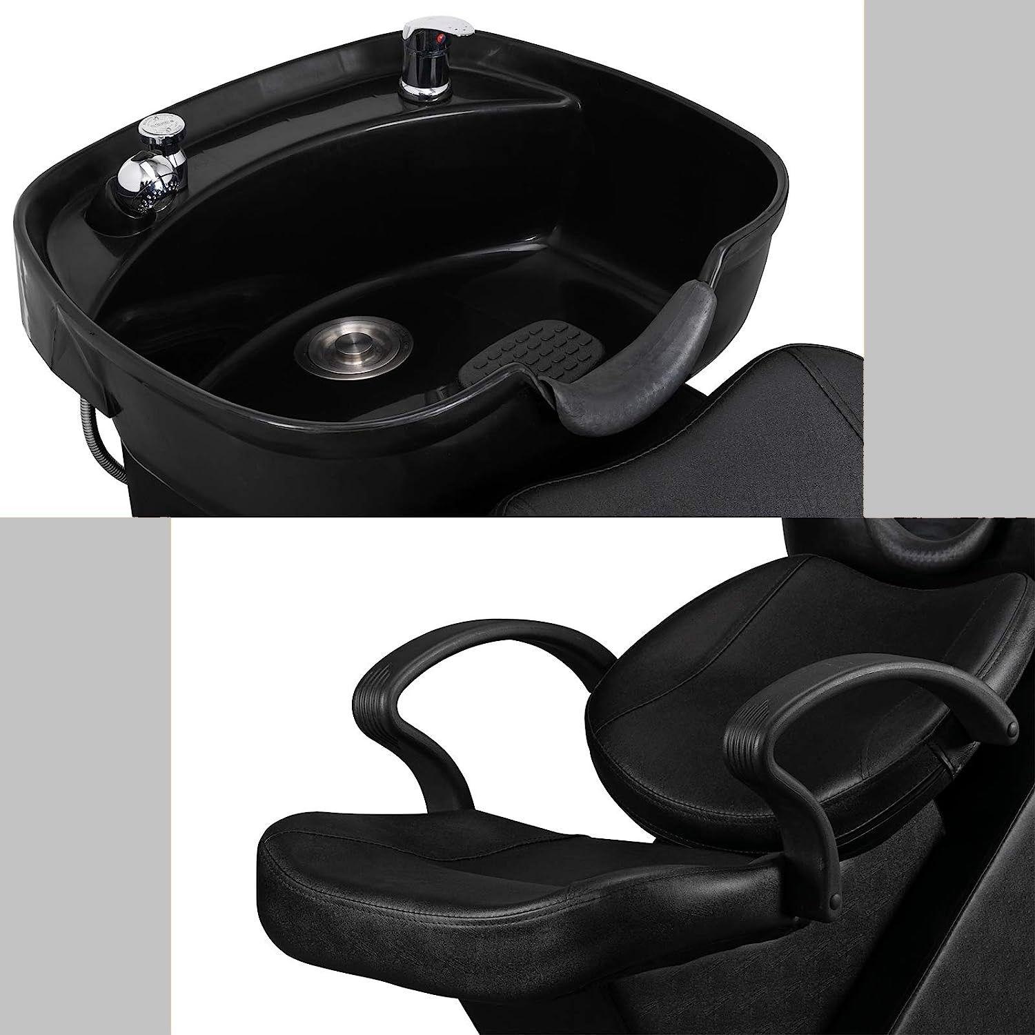 Sillón Lavapelo Negro con Grifería Black Edition-6