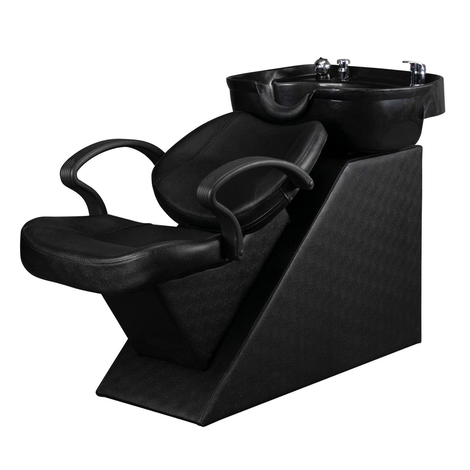 Sillón Lavapelo Negro con Grifería Black Edition-8