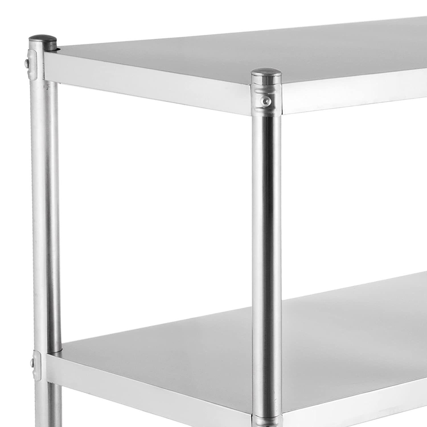 Estante 4 Bandejas lisas 120x50x180 cm. Acero Inox-4