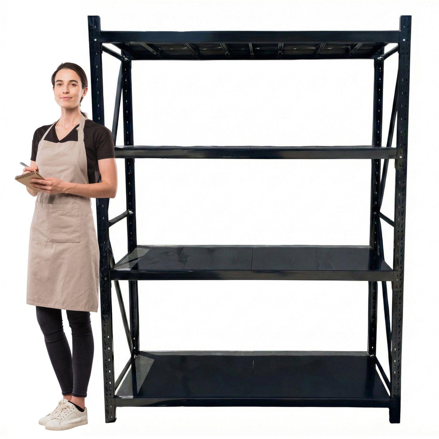 Estante Mini Rack 200x50x200 cm 400 kg Negro-1