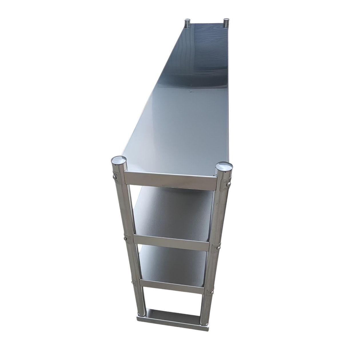 Plateo o Pasa Platos Triple 180x30x75 Cm Acero Inoxidable-3