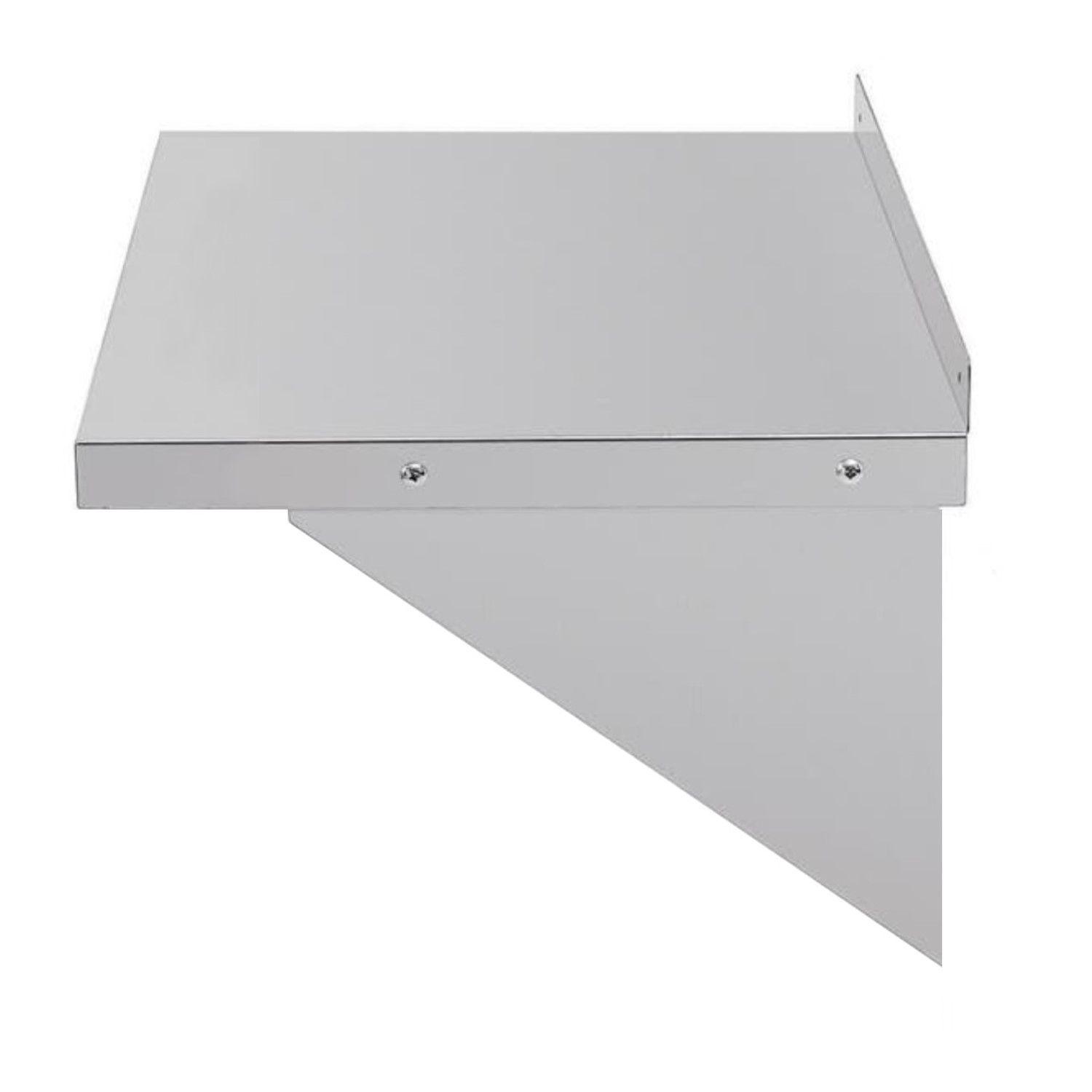 Repisa Mural Lisa 150x30 cm Acero Inoxidable WS-1500-4