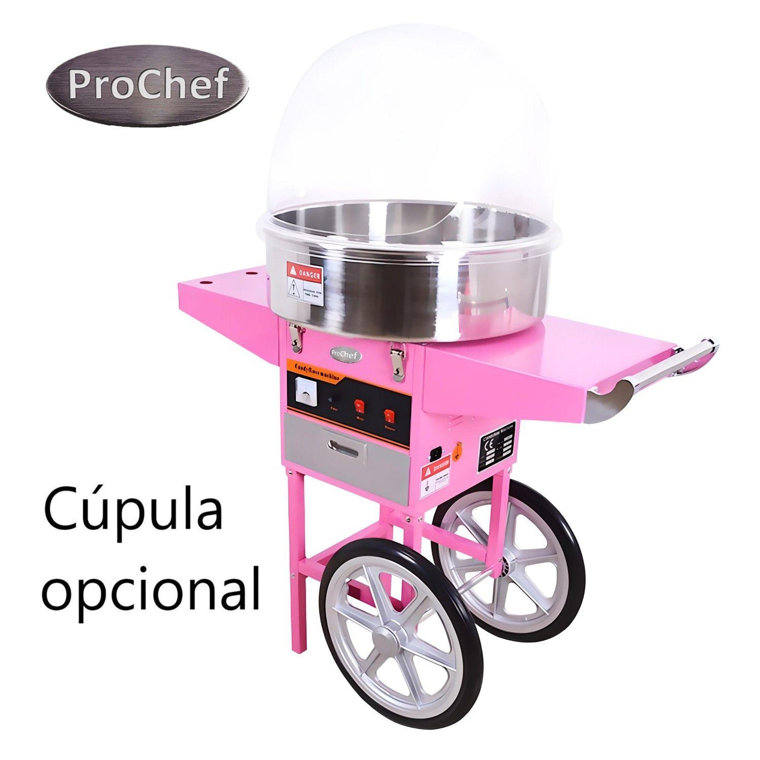 Máquina algodonera de algodón de azúcar con carro-5