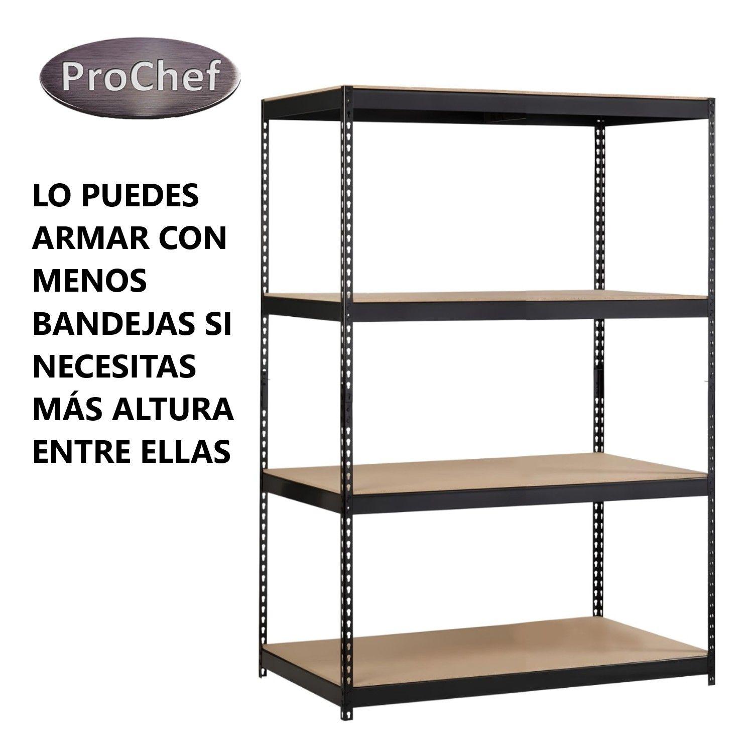 Estante Acero Ranurado 120x60x180 cm 5 Band. 1375 Kg-4