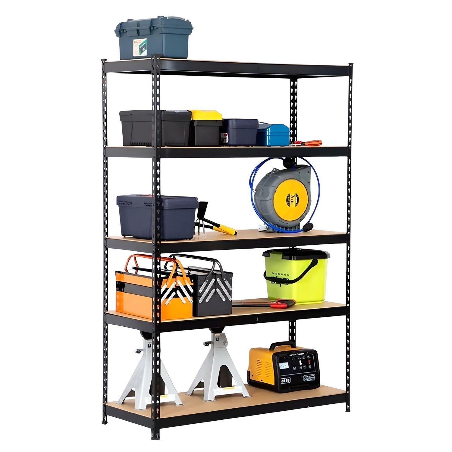 Estante Acero Ranurado 120x60x180 cm 5 Band. 1375 Kg-5