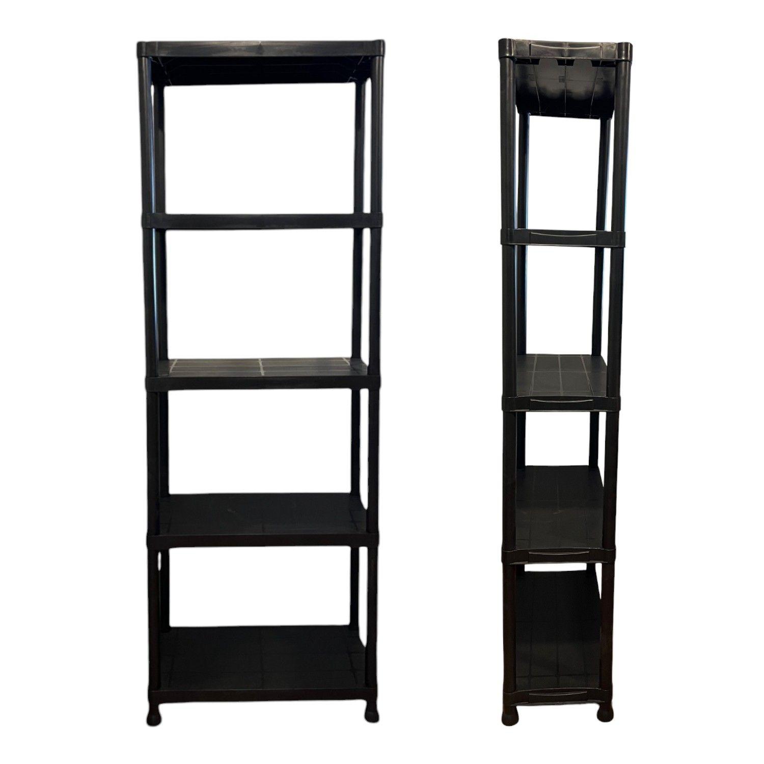 Estante Plástico 60x30x173 cm. 5 Bandejas removibles-2