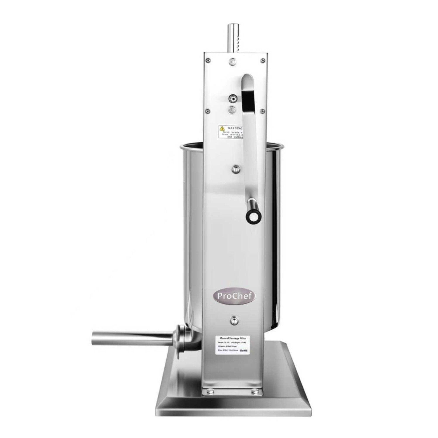 Embutidora Manual Vertical 5 Litros Acero Inox.-2