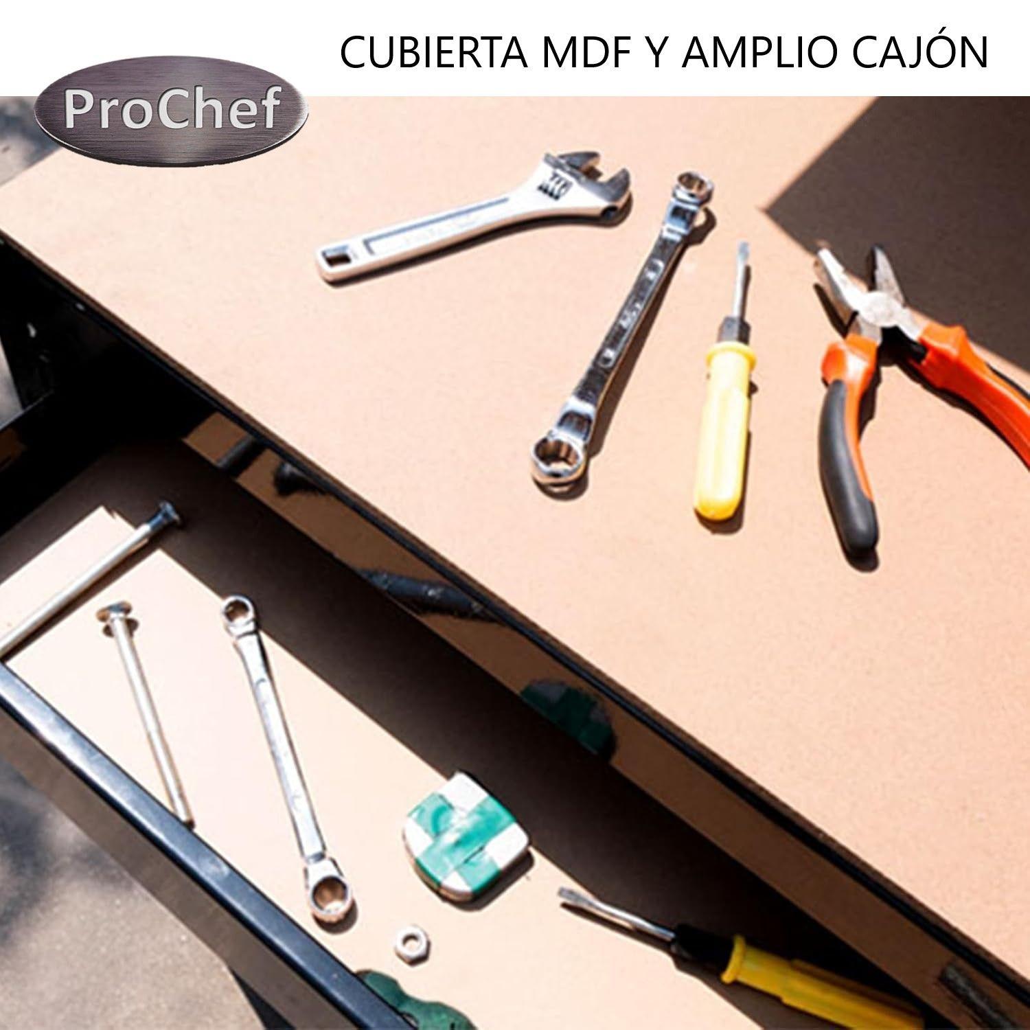 Banco de Trabajo con cajón y Respaldo 120x60 cm.-4