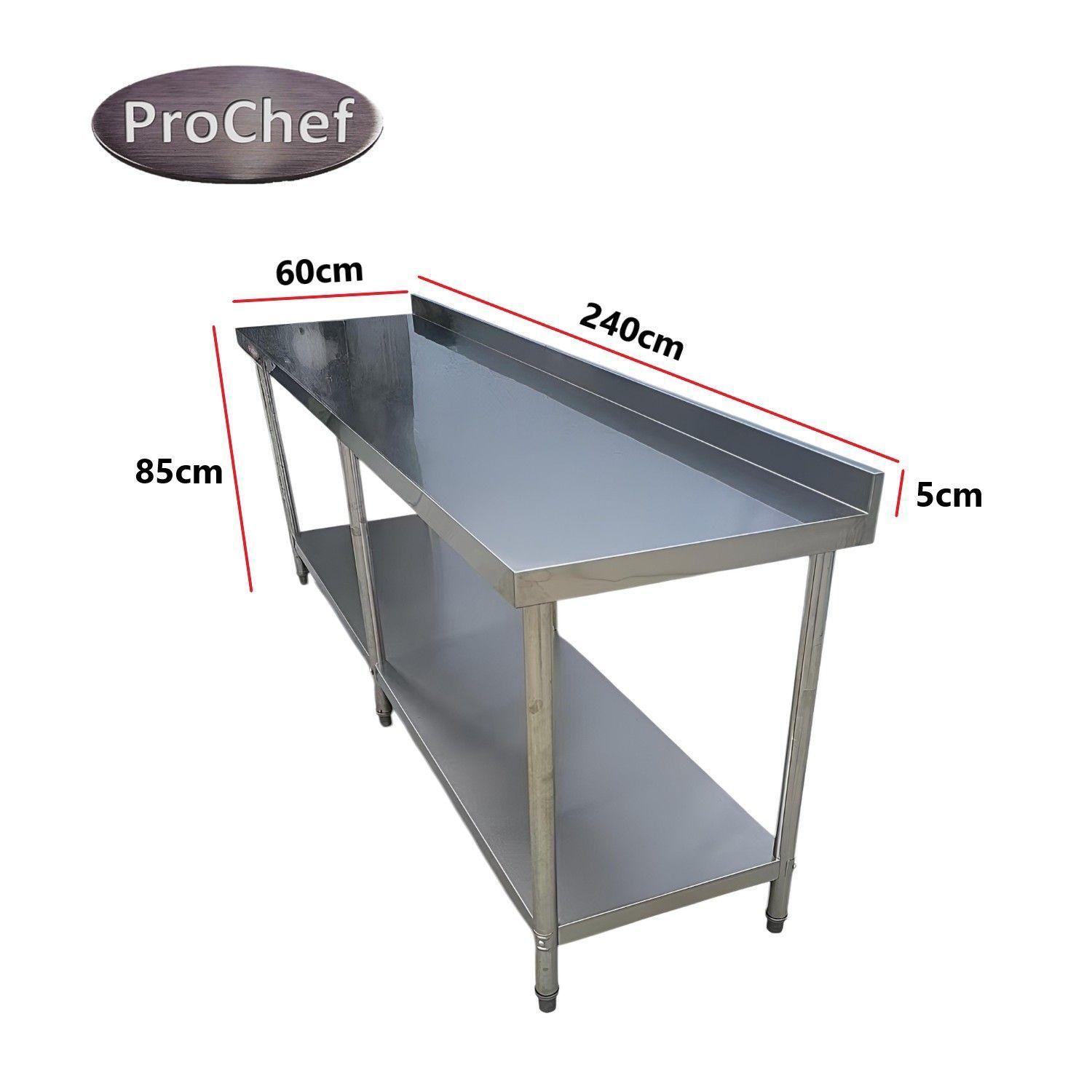 Meson muro 100% inoxidable 240x60x85(+6) cm-3