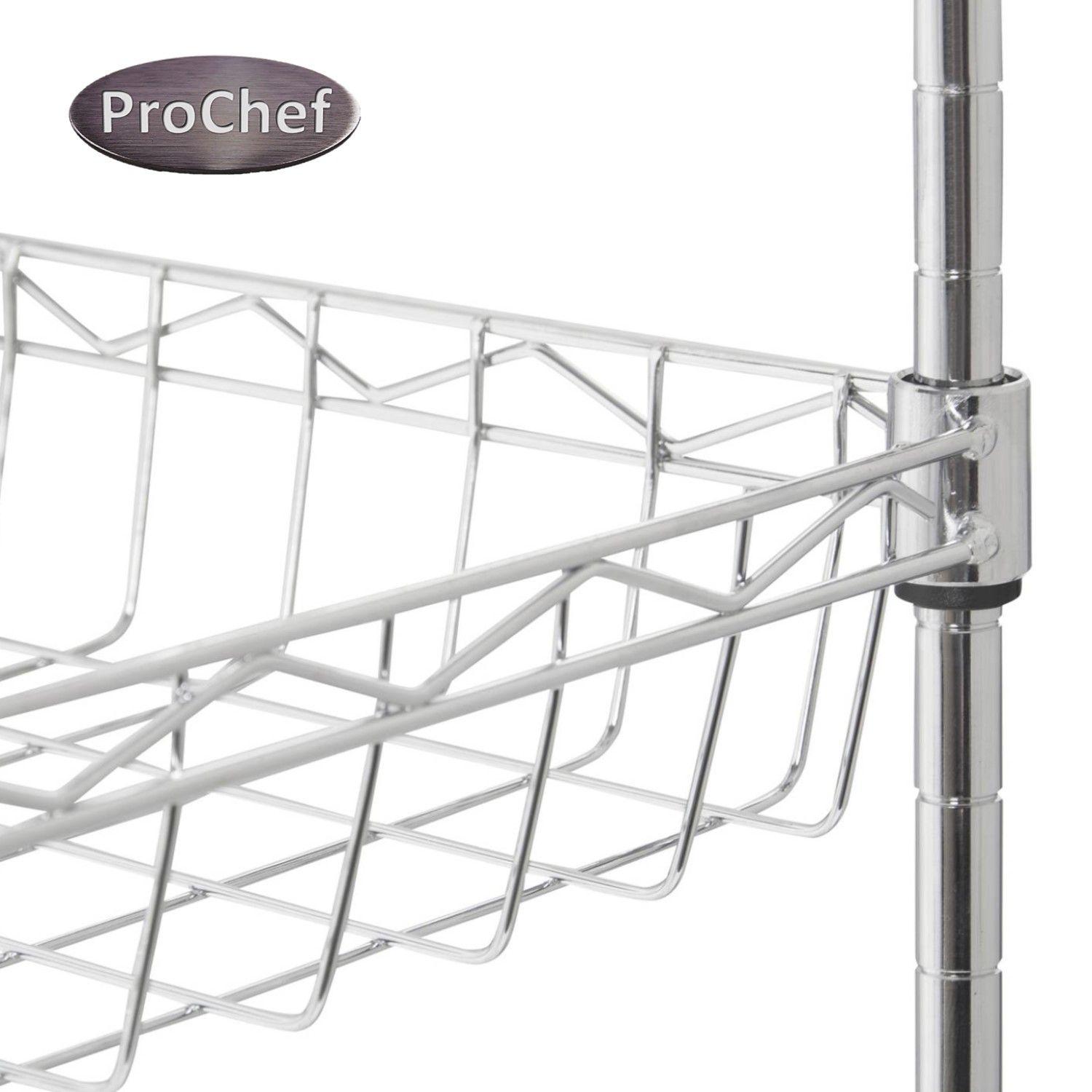 Carro Multiuso 45x35x85 cm Acero Cromado 3 Canastos. 120 kg-4