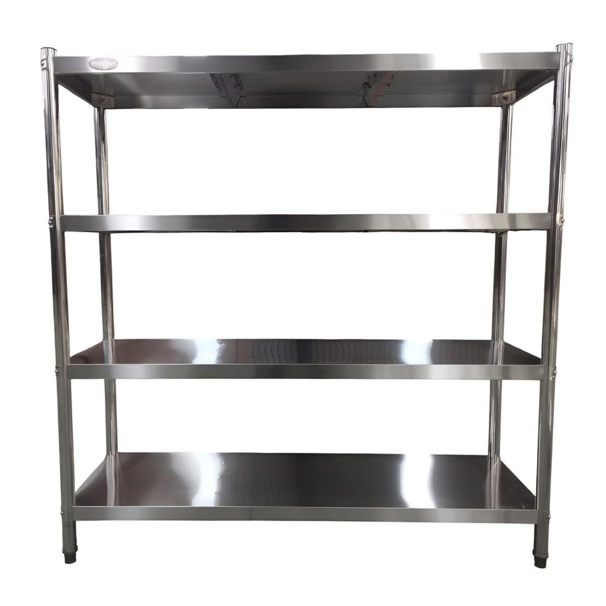 Estante 4 Bandejas lisas. 150x50x155 cm. Acero Inox-2