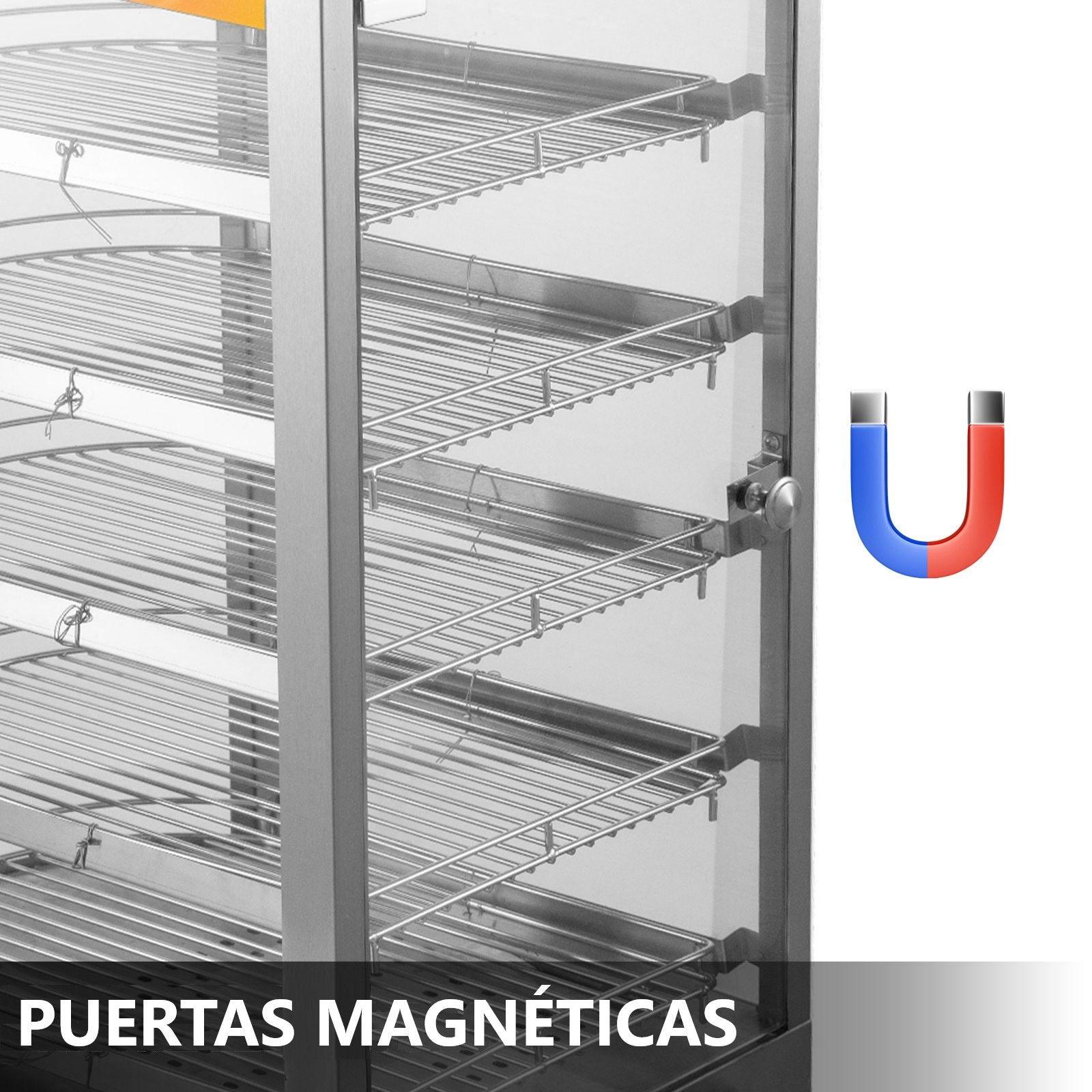 Vitrina de Calor 35 cm. Acero Inox. 30 a 80°C ET-LD-1P-W-6