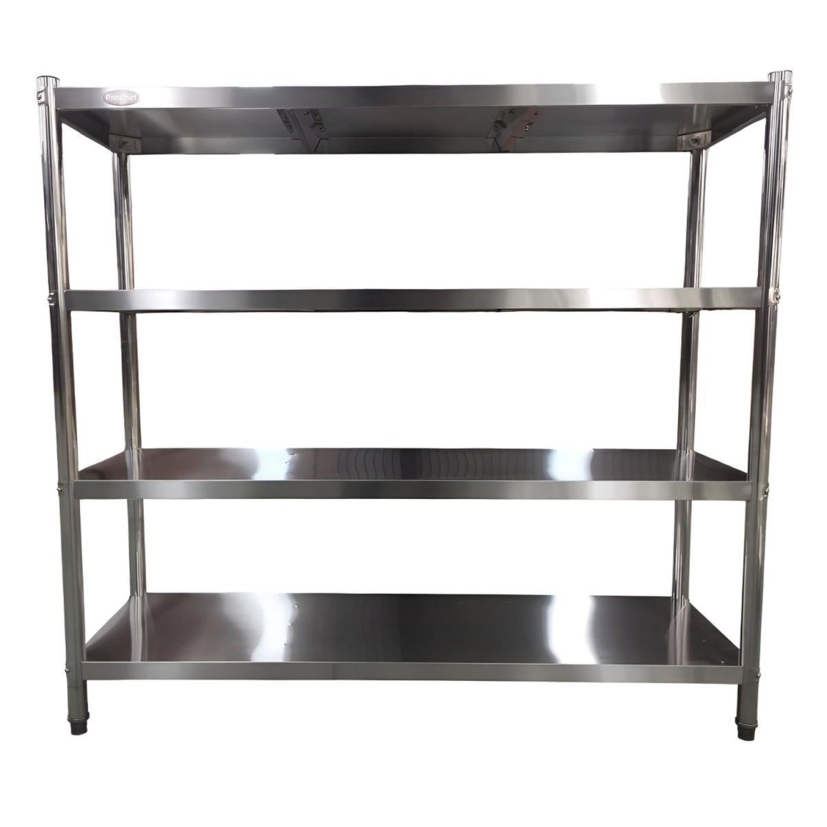 Estante 4 Bandejas lisas. 180x50x155 cm. Acero Inox-3
