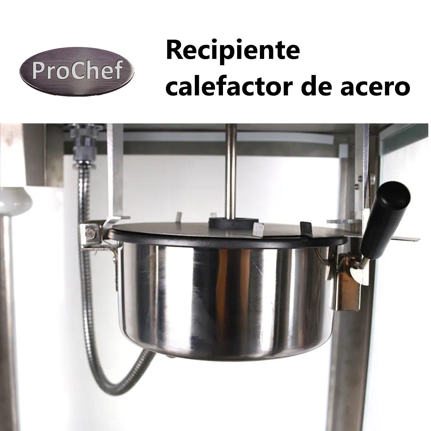 Máquina Pop Corn o Cabritas con Vitrina Mantenedora-3