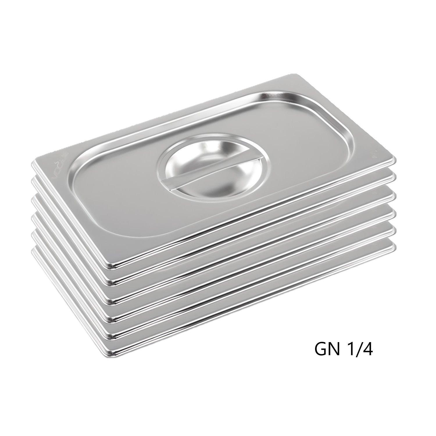 Pack 6 Tapas Gastronómicas para GN 1/4 Acero Inox-5