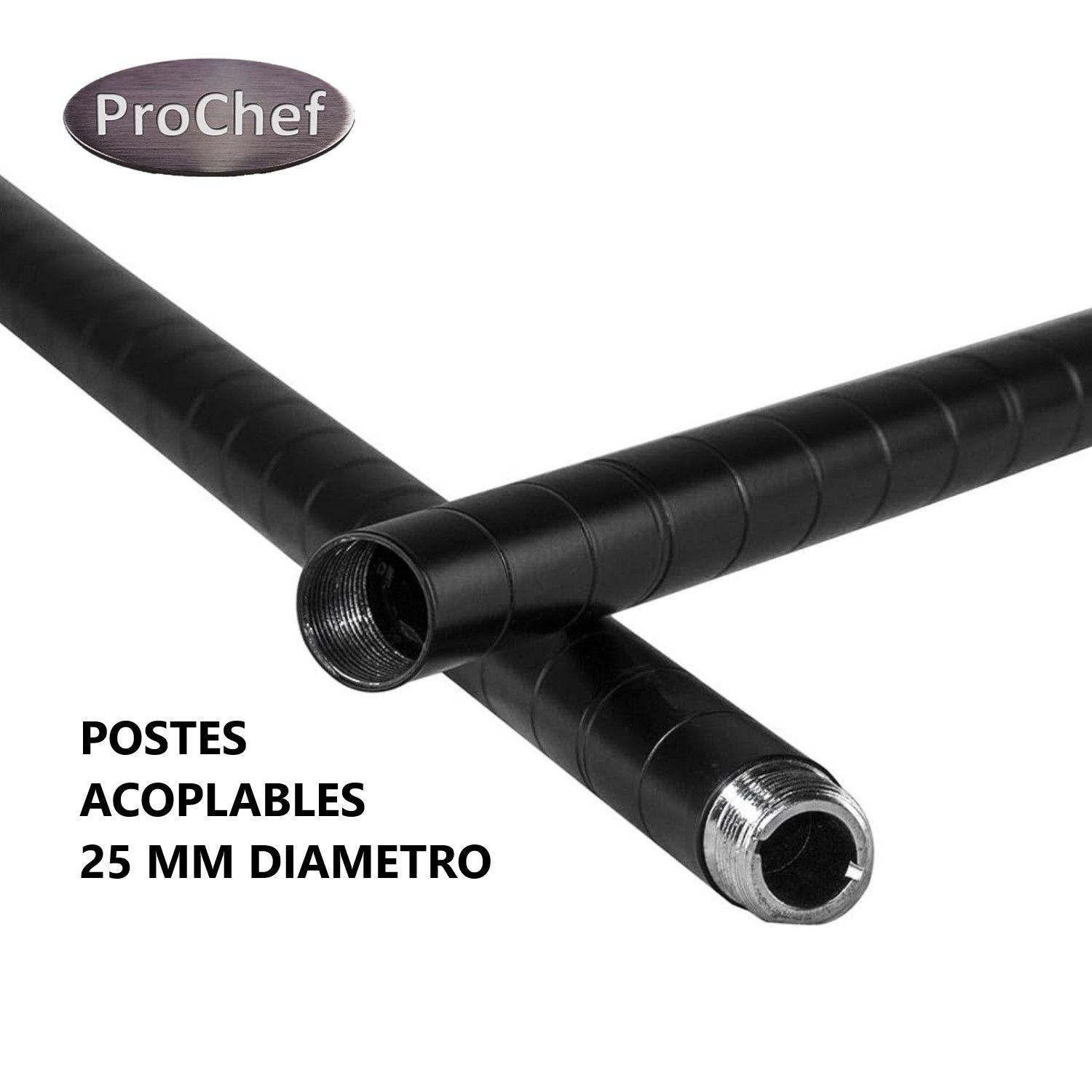 Estante Acero Pintura Epóxica Negra 90x45x180 cm. 480 Kg.-7