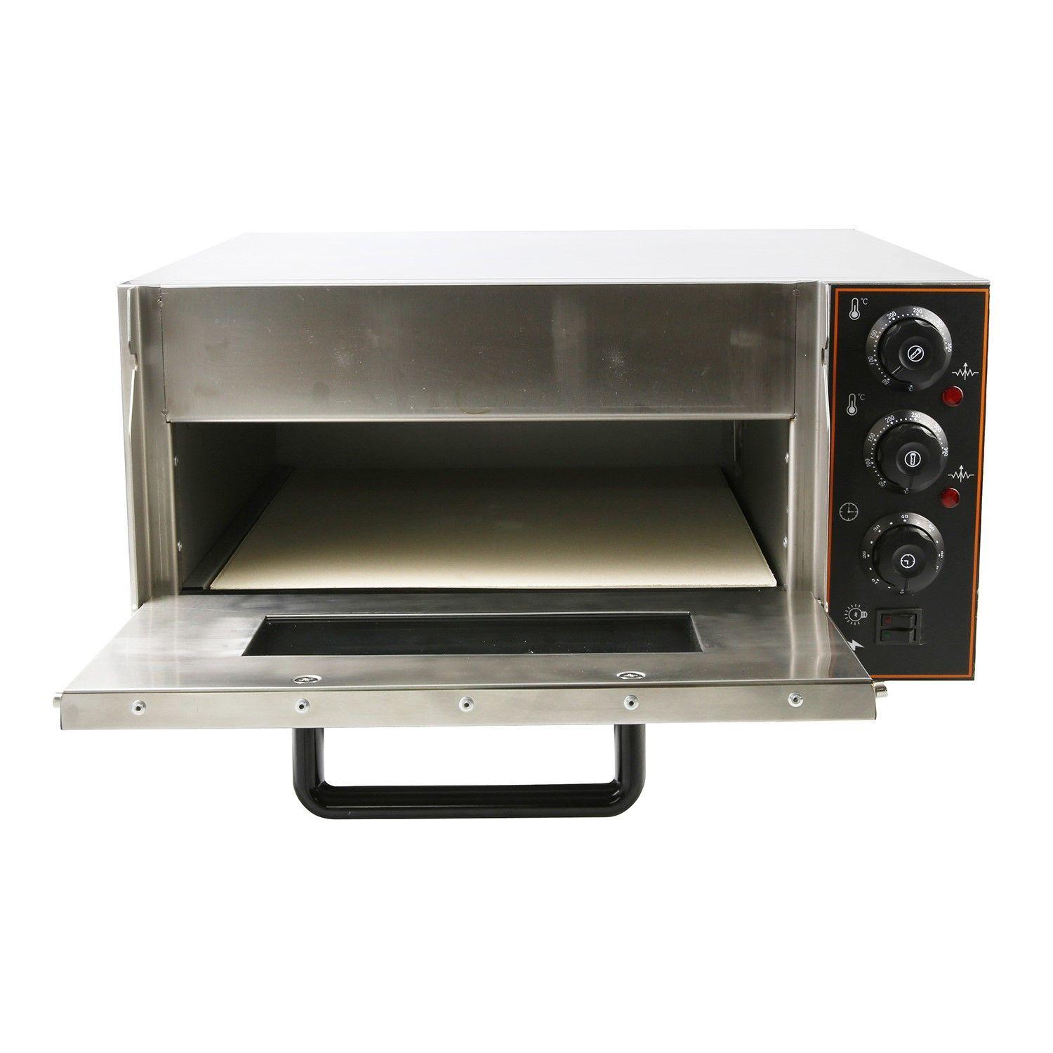 Horno Pizza Pizzero Eléctrico 1 Cámara 40x40 cm.-3