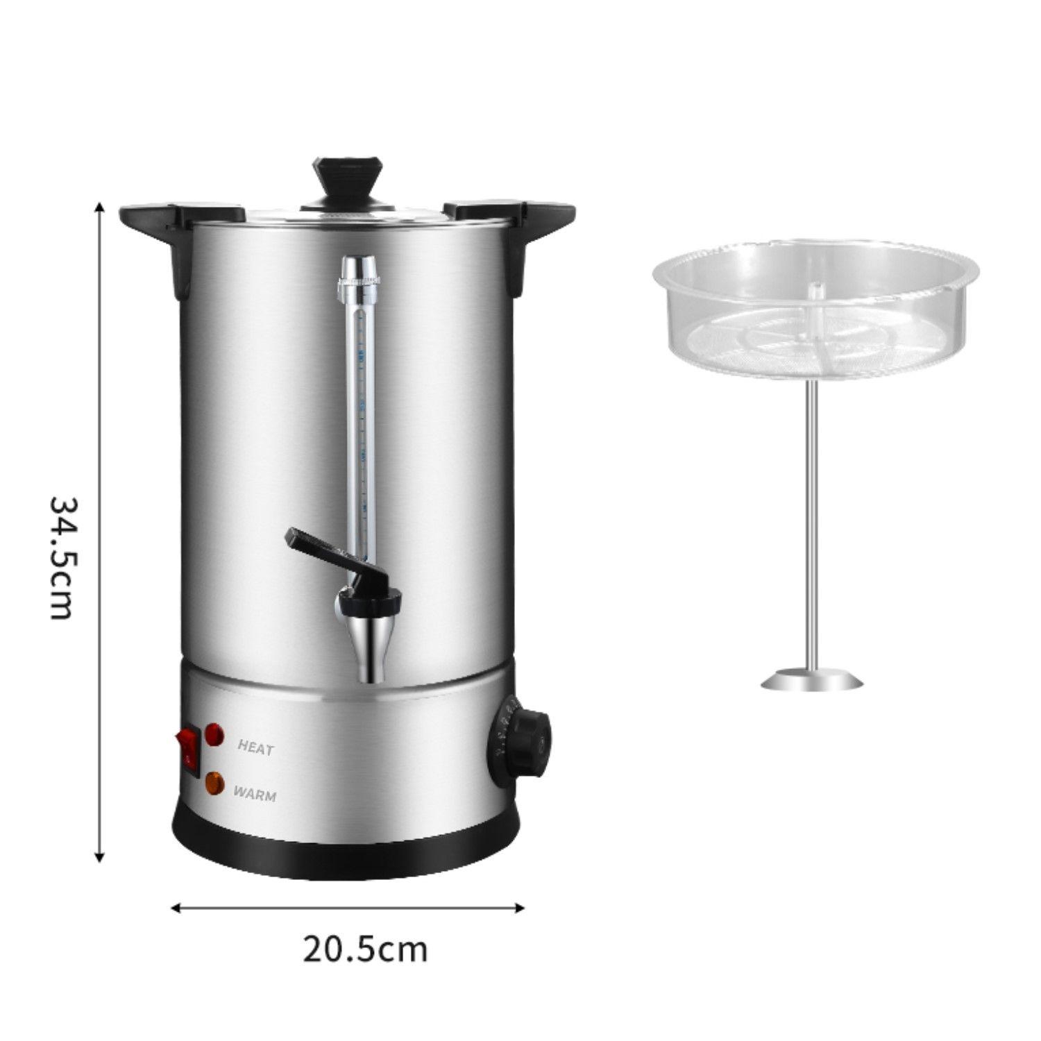 Cafetera Percolador Ind. 8 Litros Doble Capa Acero Inox-6
