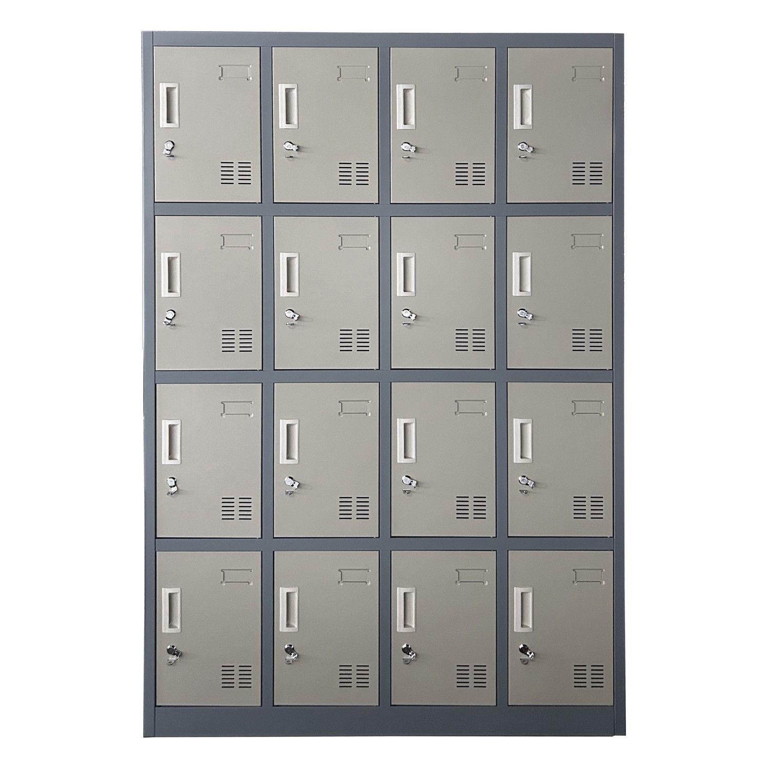 Locker Casillero Metálico 4 cuerpos 16 puertas-7