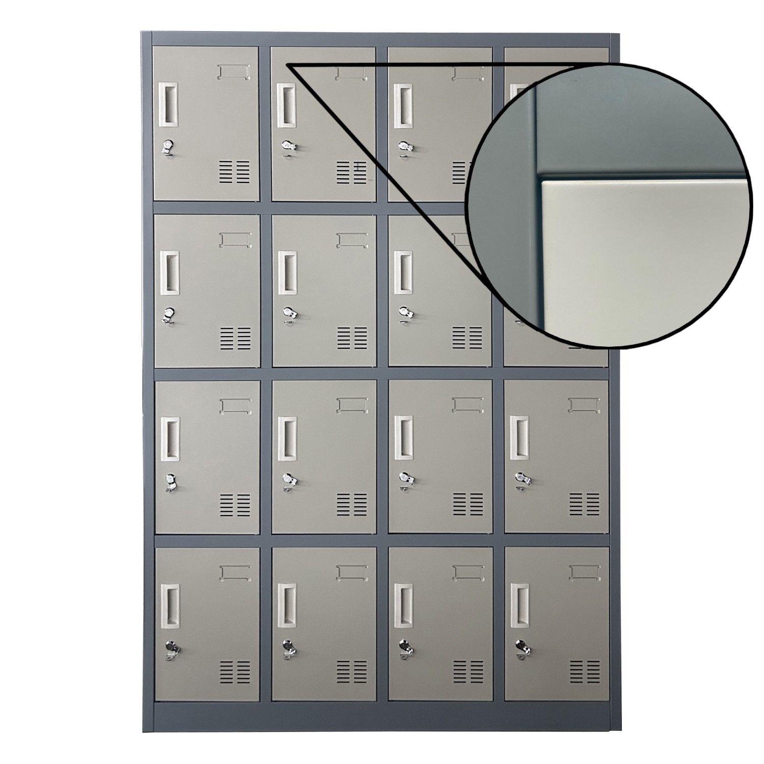 Locker Casillero Metálico 4 cuerpos 16 puertas-7
