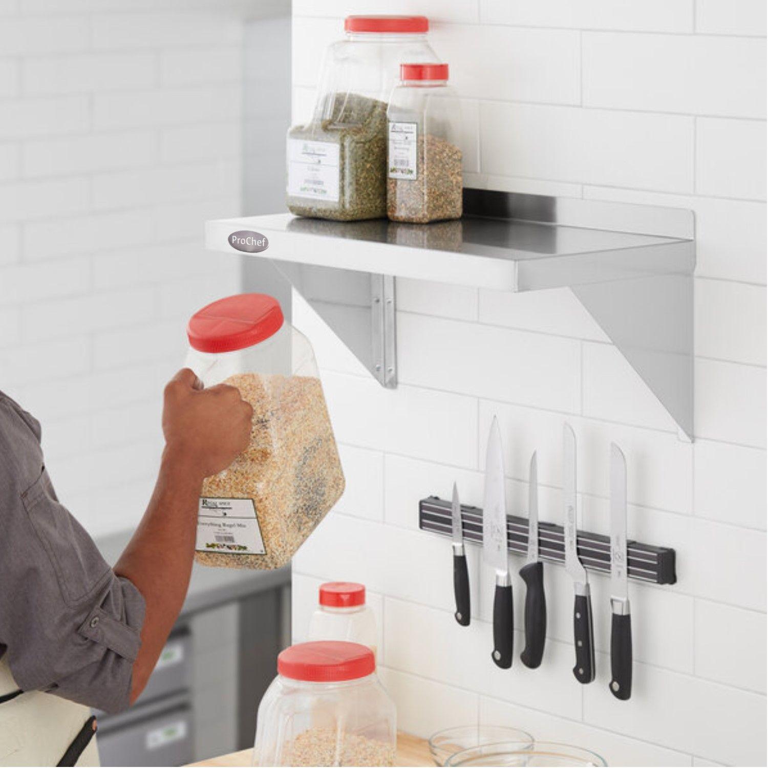 Repisa Mural 60x30 cm. Acero Inoxidable Liso-7