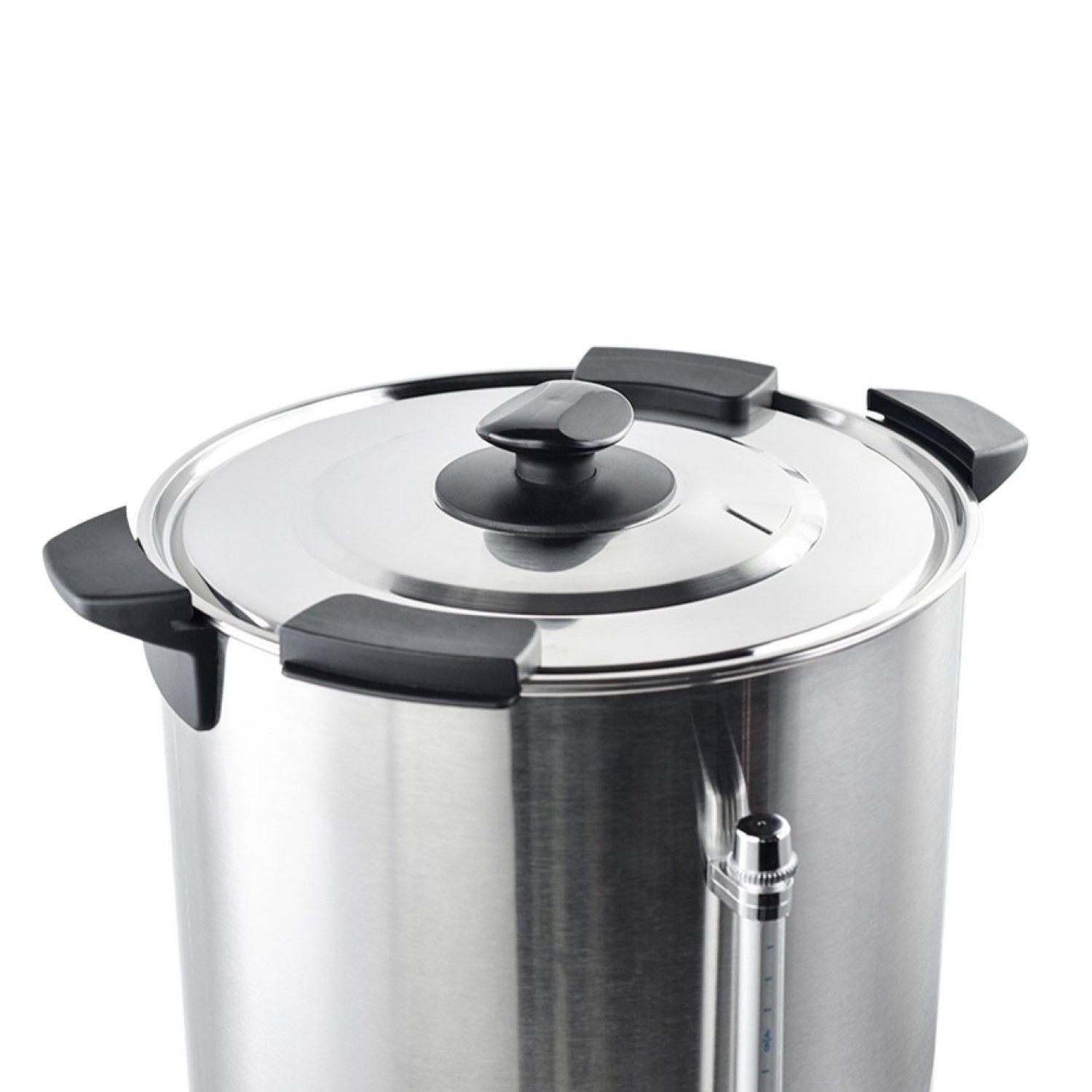 Hervidor Industrial 25 Litros Doble Capa Acero Inoxidable-8