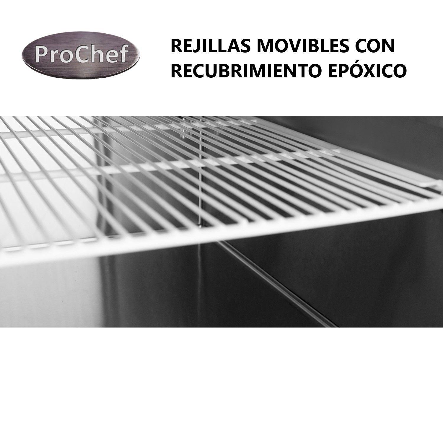 Mesón Refrigerado 120 Cm Acero Inox. 2 Ptas 290 Lt-3