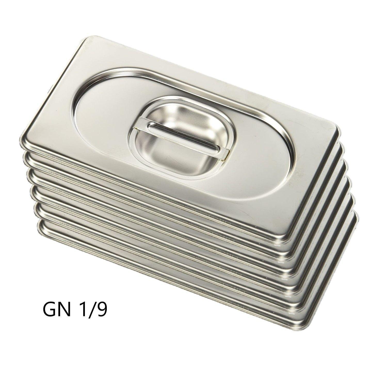 Pack 6 Tapas Gastronómicas para GN 1/9 Acero Inox-4