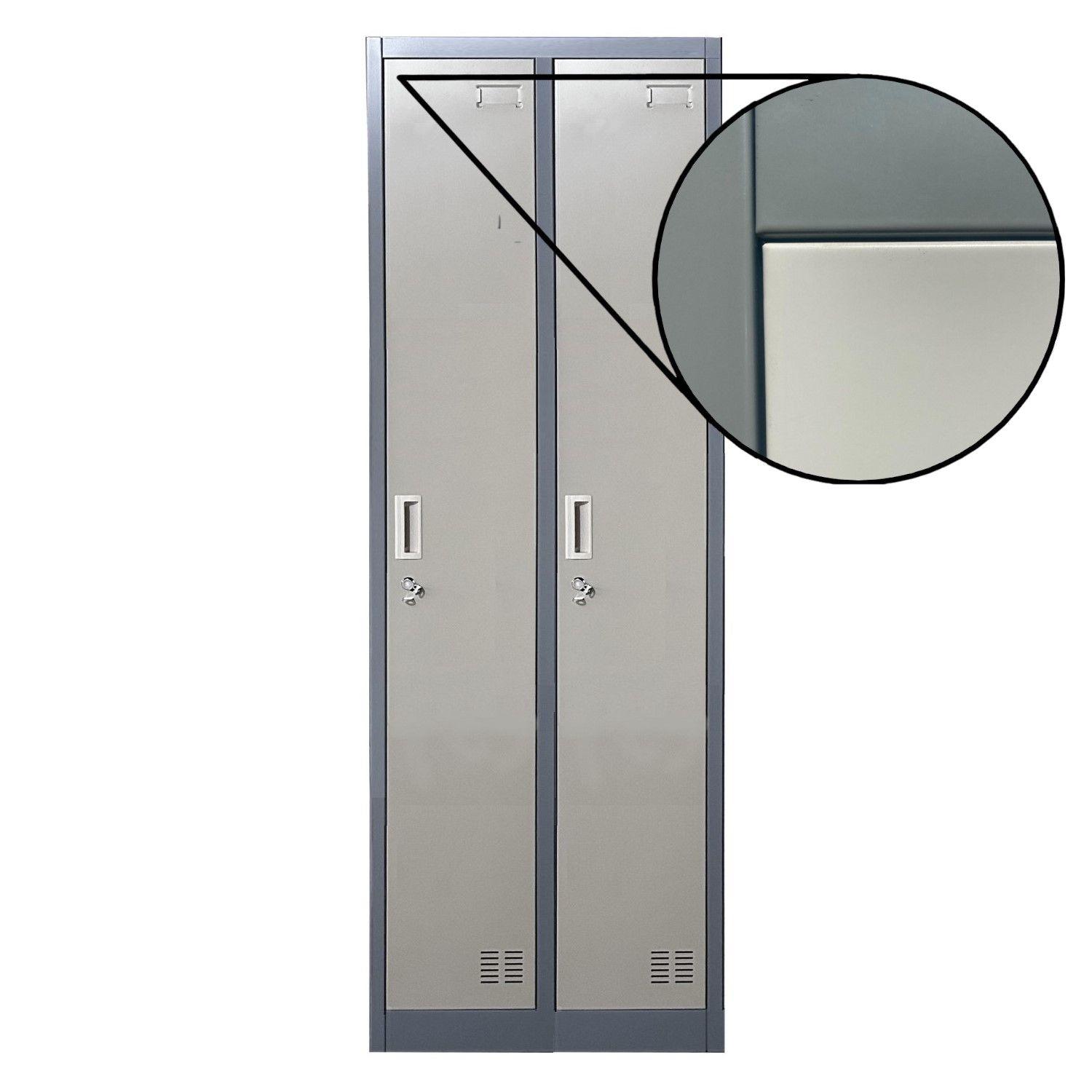 Locker Casillero metálico 2 Cuerpos 2 Puertas-4
