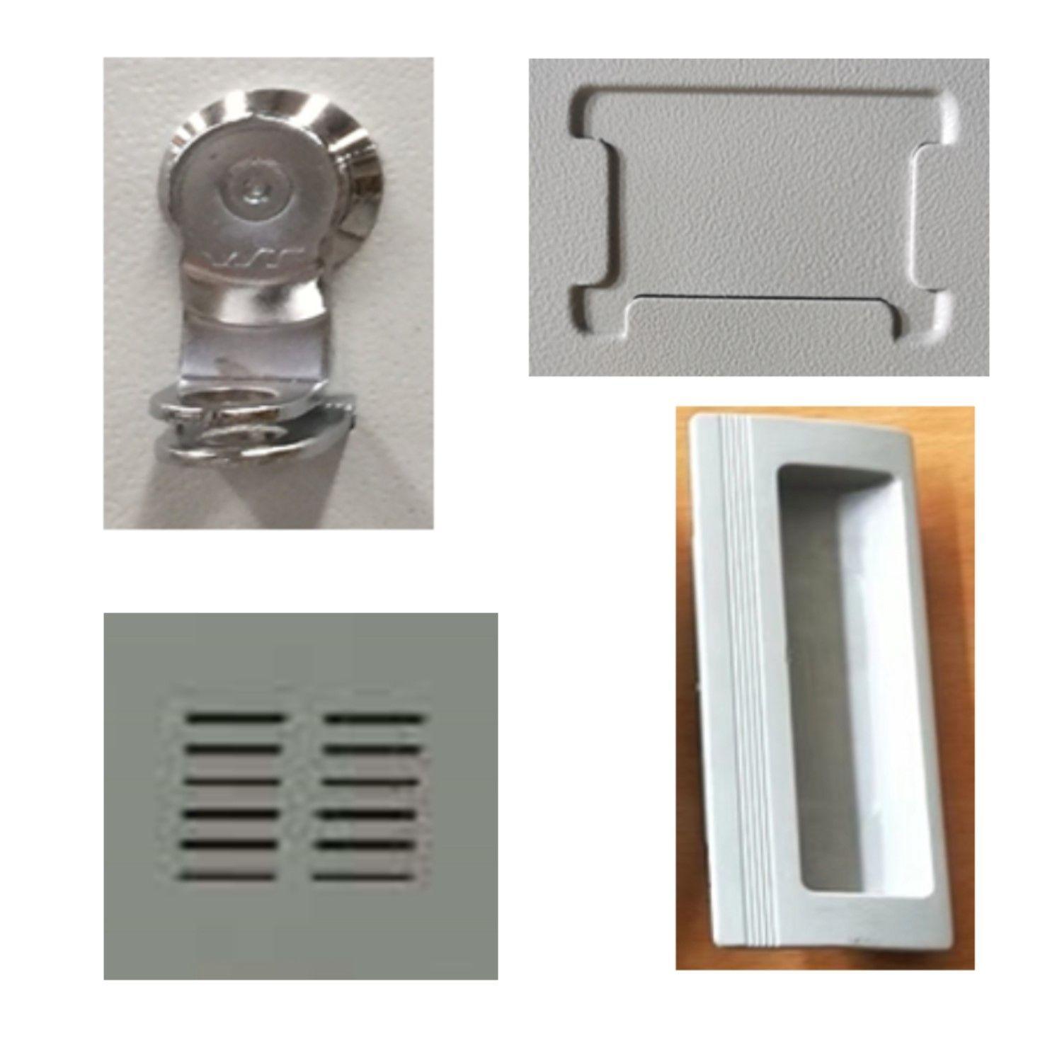 Locker Casillero metálico 2 Cuerpos 2 Puertas-5