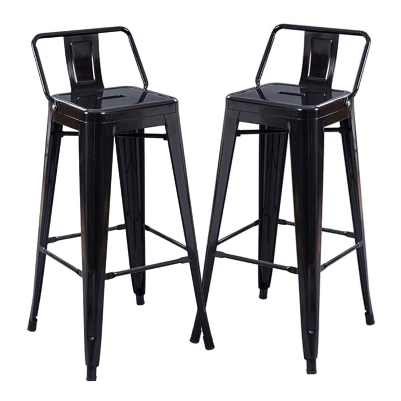 Pack 2 Unidades Silla Alta Tolix Negro Mate-0