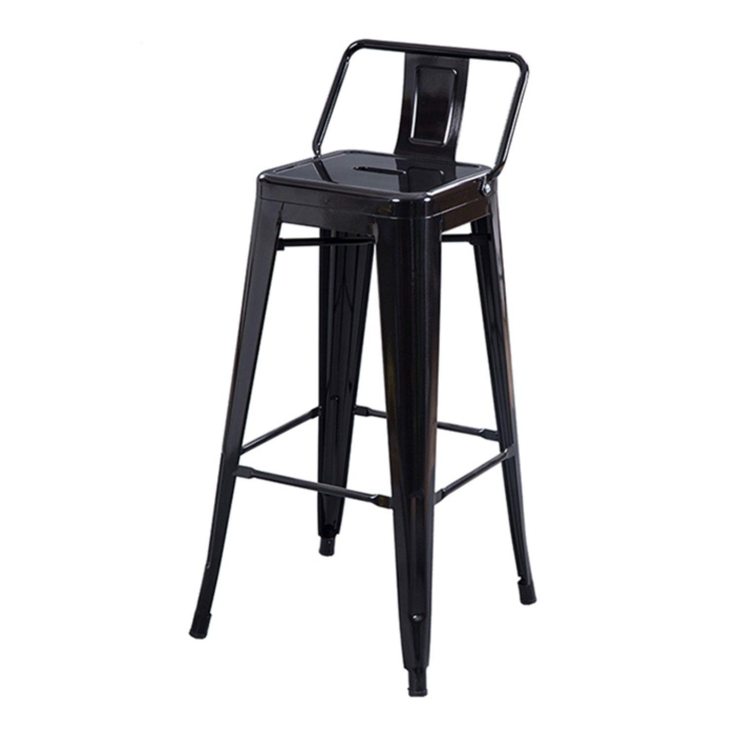 Pack 2 Unidades Silla Alta Tolix Negro Mate-5