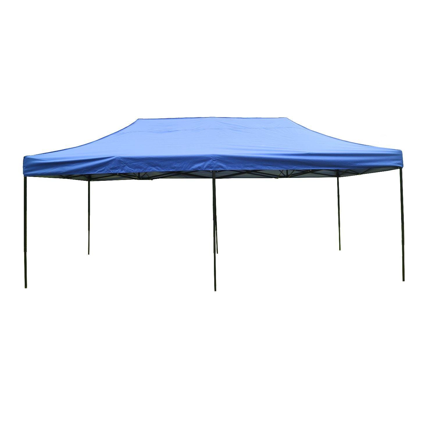 Toldo Plegable 3x6 Mt Tipo araña Tela 420D Filtro UV Azul-0