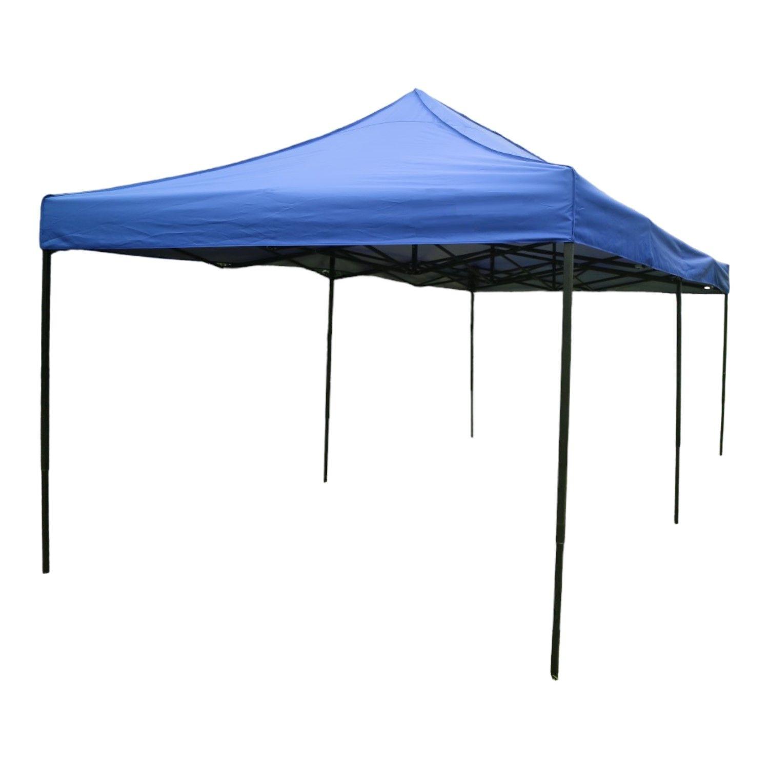 Toldo Plegable 3x6 Mt Tipo araña Tela 420D Filtro UV Azul-1