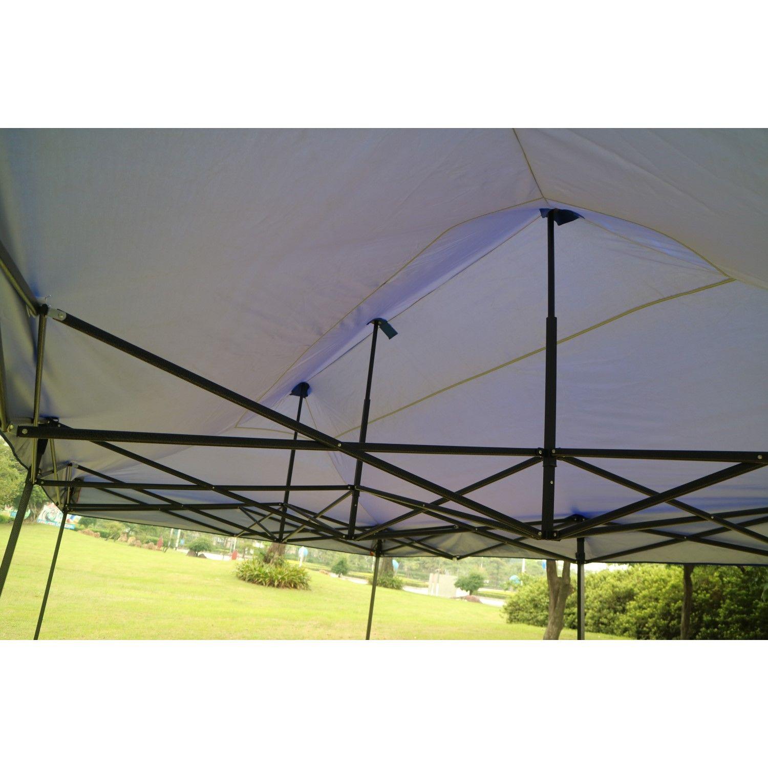 Toldo Plegable 3x6 Mt Tipo araña Tela 420D Filtro UV Azul-2