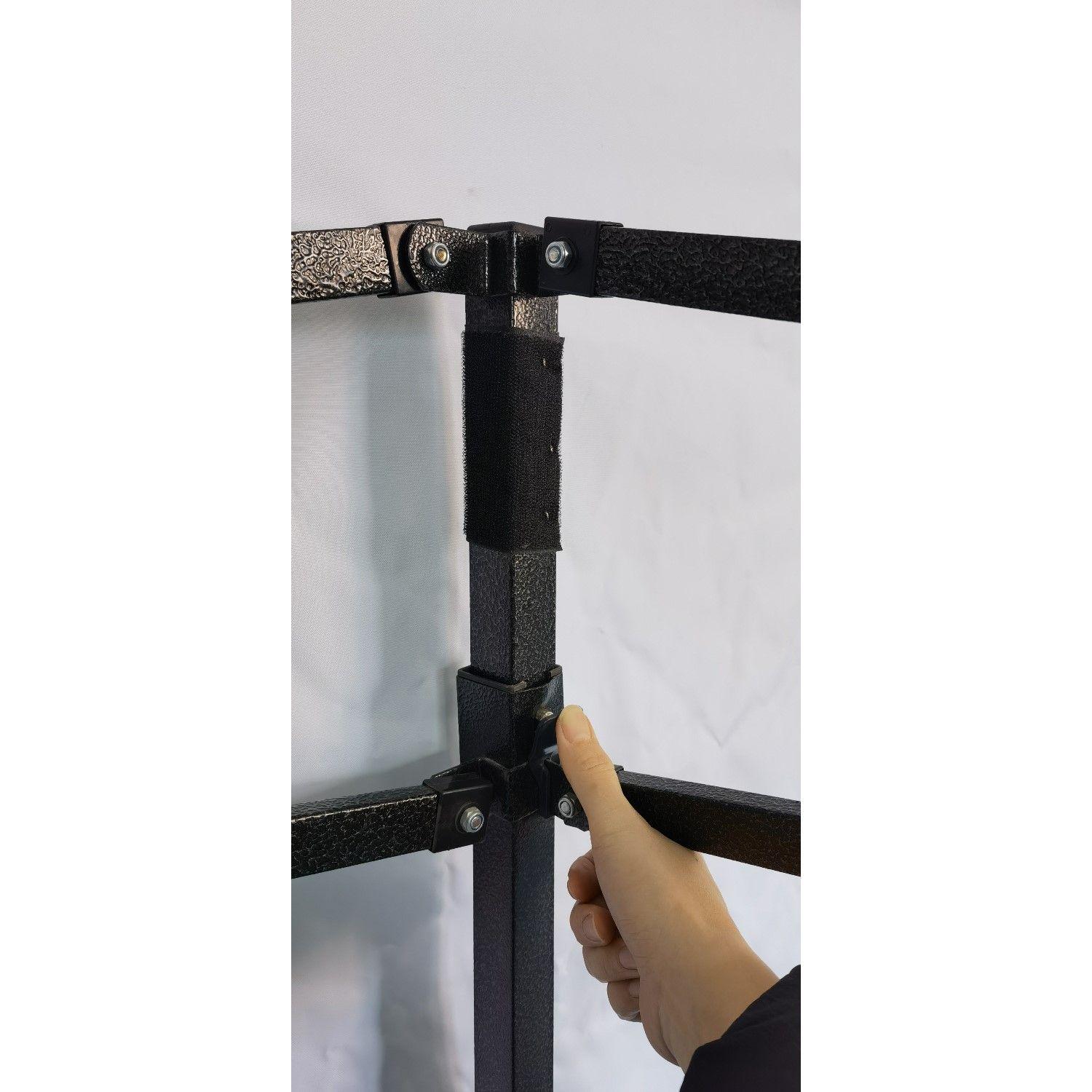 Toldo Plegable 3x6 Mt Tipo araña Tela 420D Filtro UV Azul-4