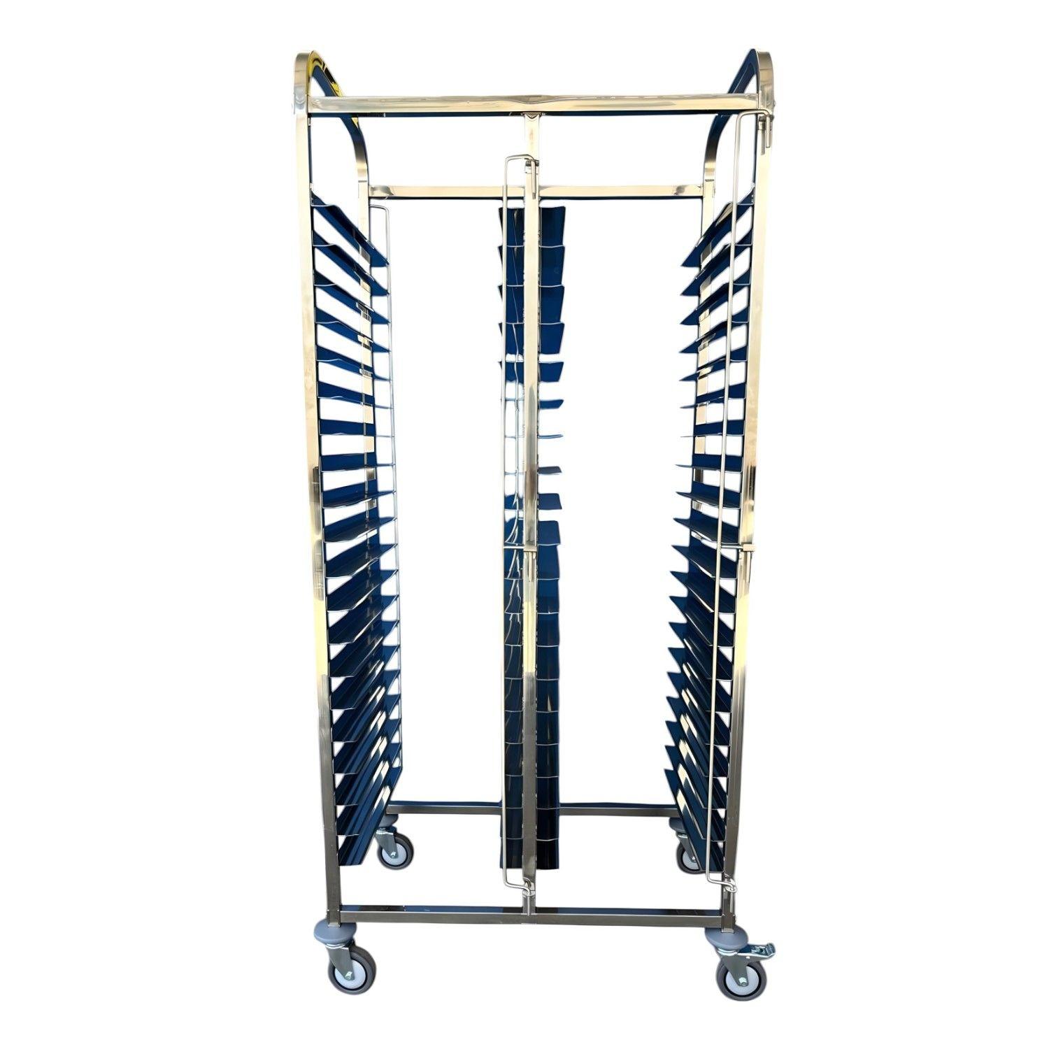 Carro Bandejero Acero Inox. 40 Bandejas Casino 35x45 cm.-2