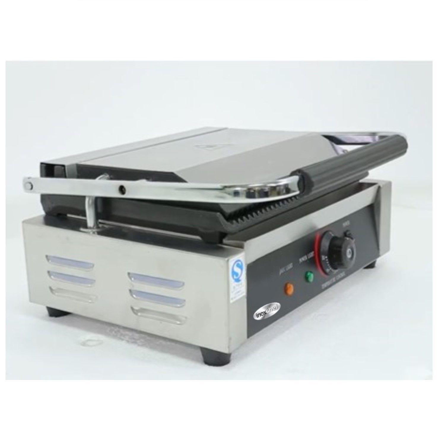 Plancha Sandwichera Panini Grill Lisa Acero Inox.-2