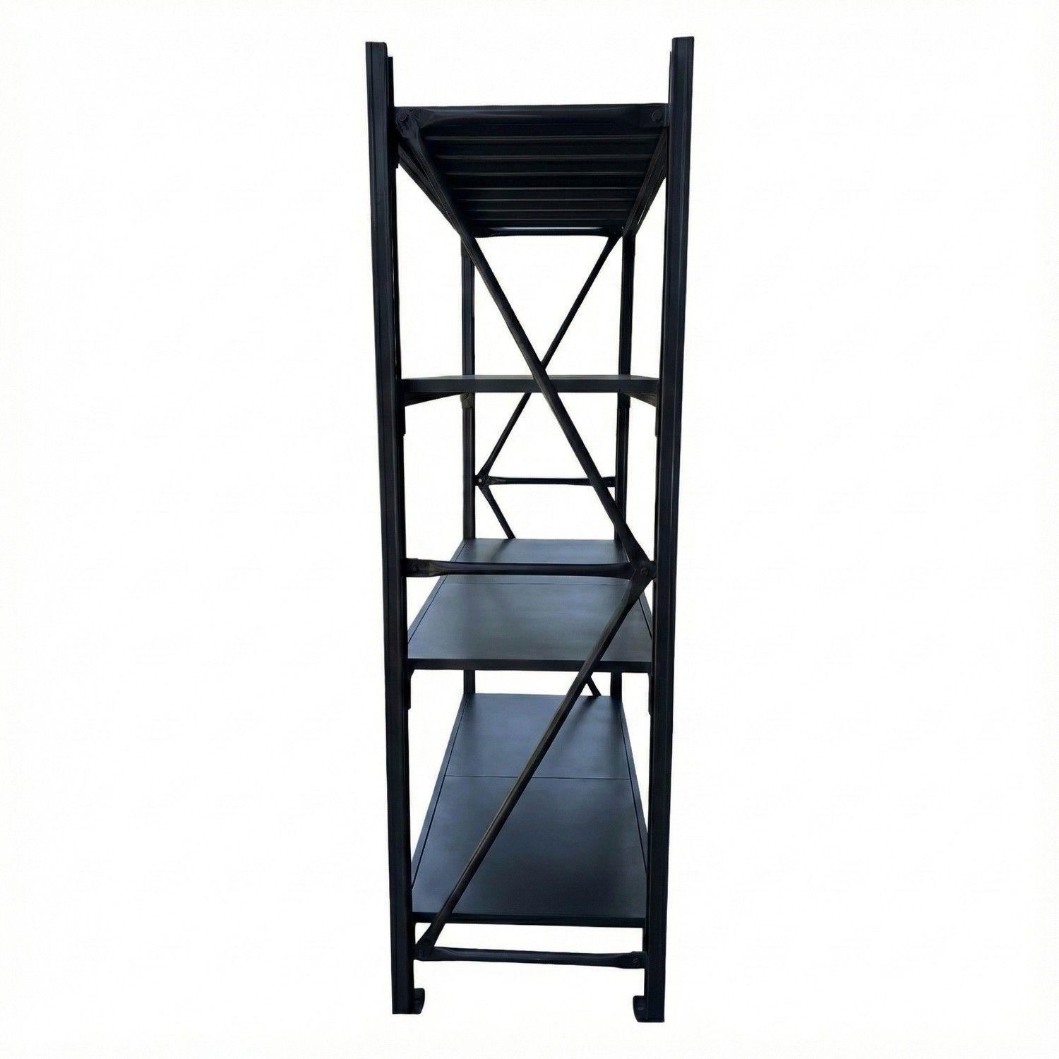 Rack 200x50x200 cm. 800 kg. Negro-2