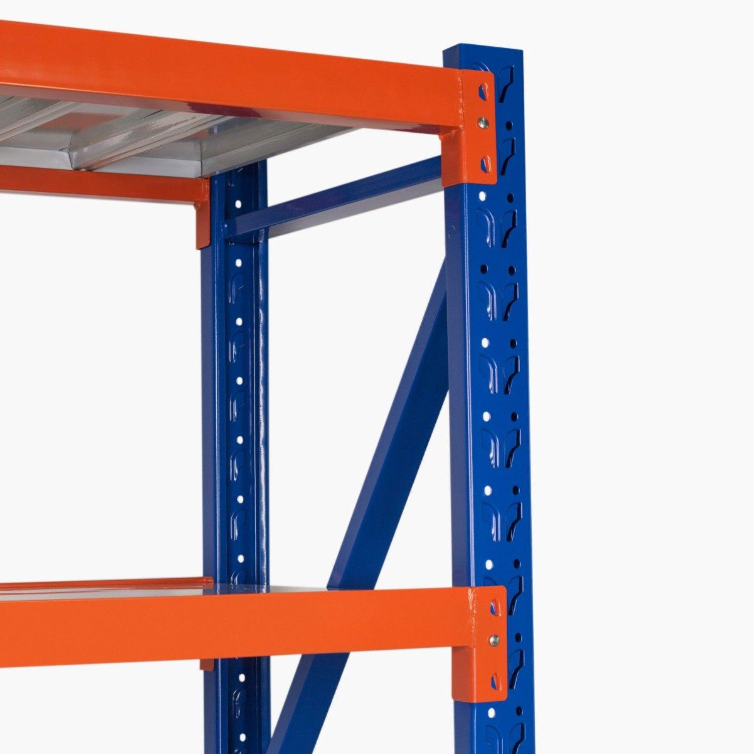 Estante Mini Rack acero 2x2 mt 4 bandejas Color Cap. 800 kg-7