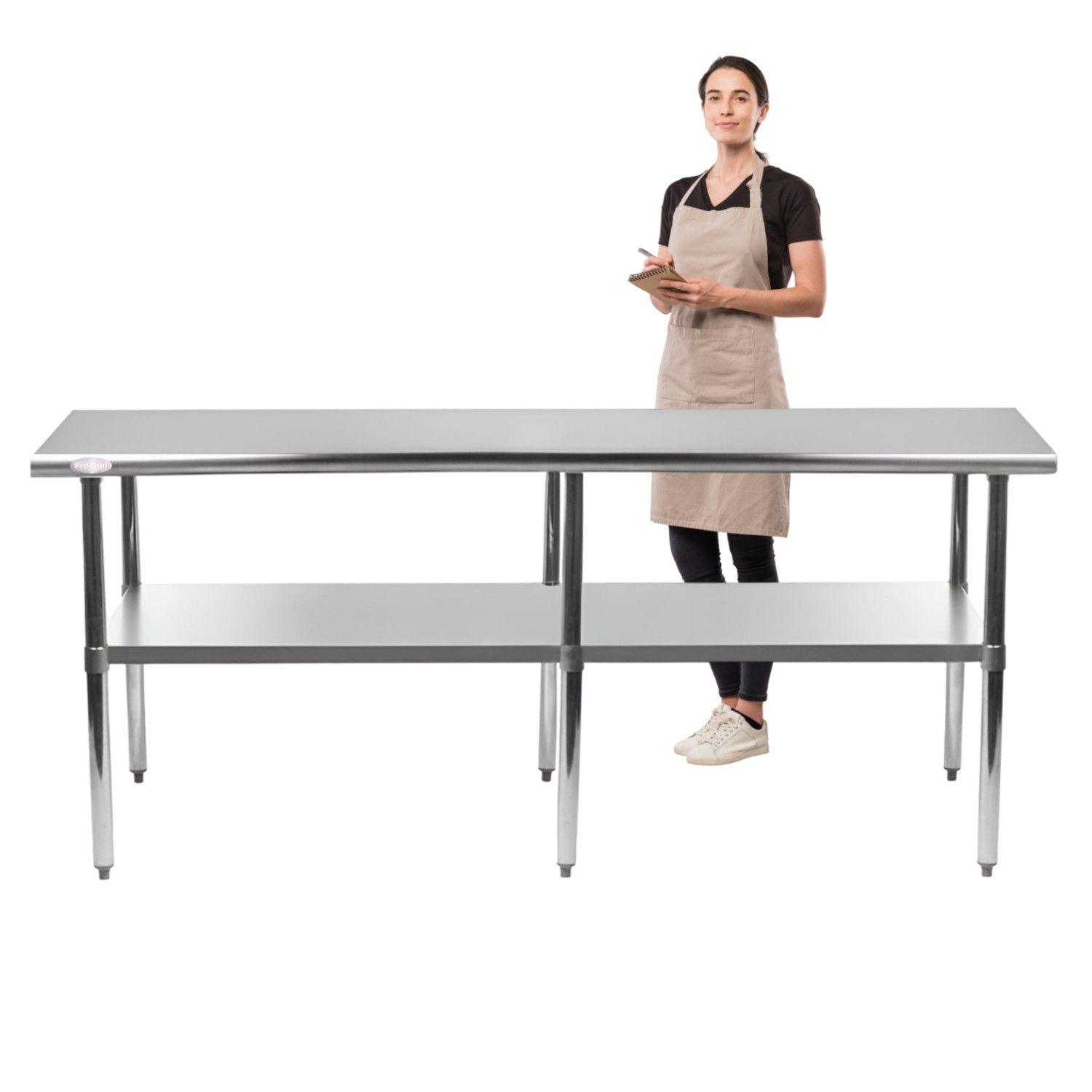 Mesón Muro ECO Acero Inoxidable 100x60x85 cm.-0