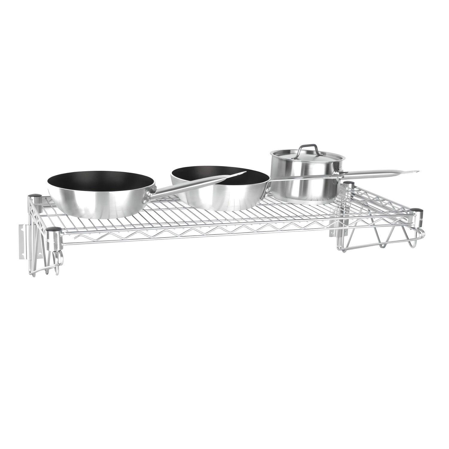 Repisa 1 bandeja 60x35 cm. Acero Cromado. Capacidad 60 kg.-3