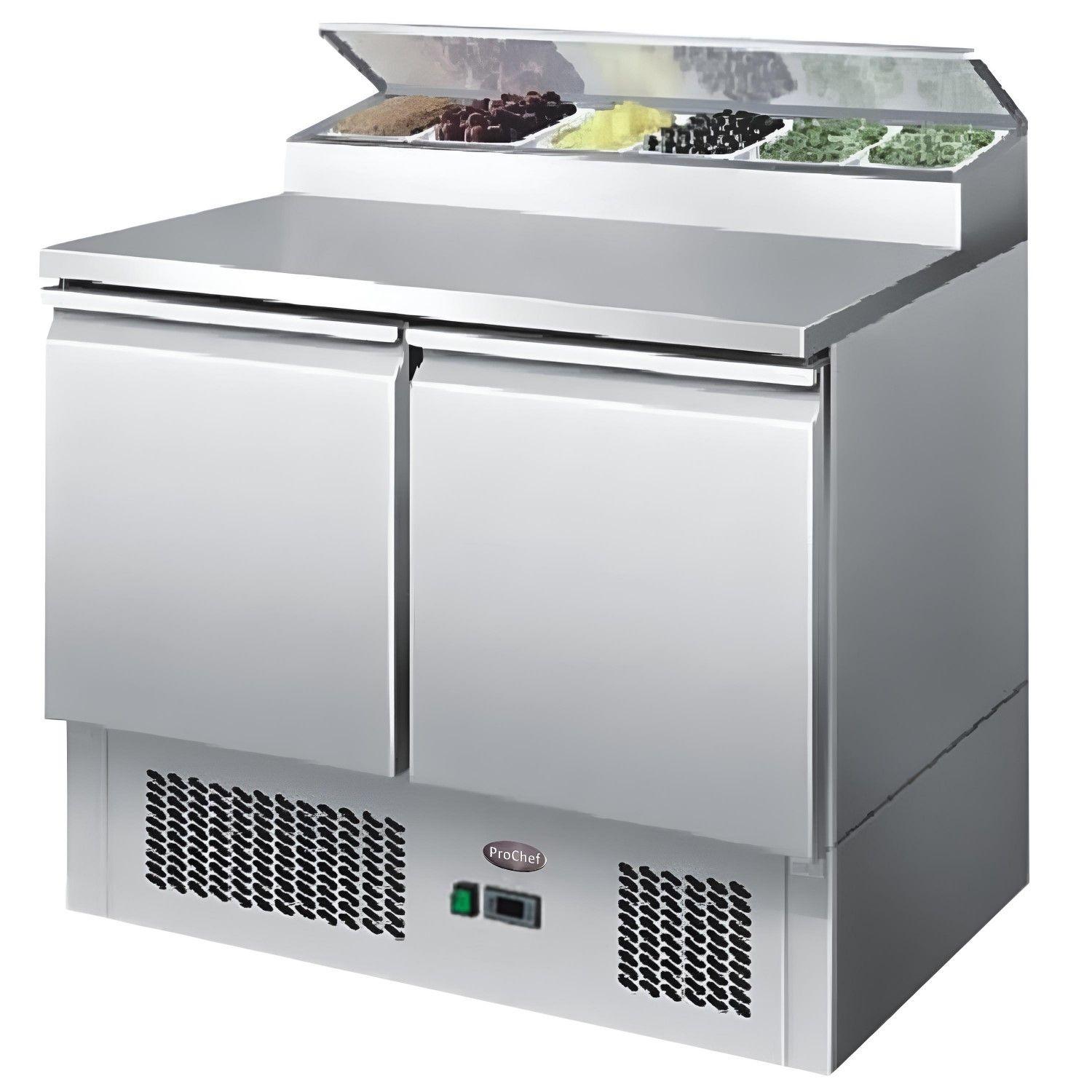 Mesón Refrigerado Pizzero 90 Cm. 300 Lt. Ac. Inox.-2
