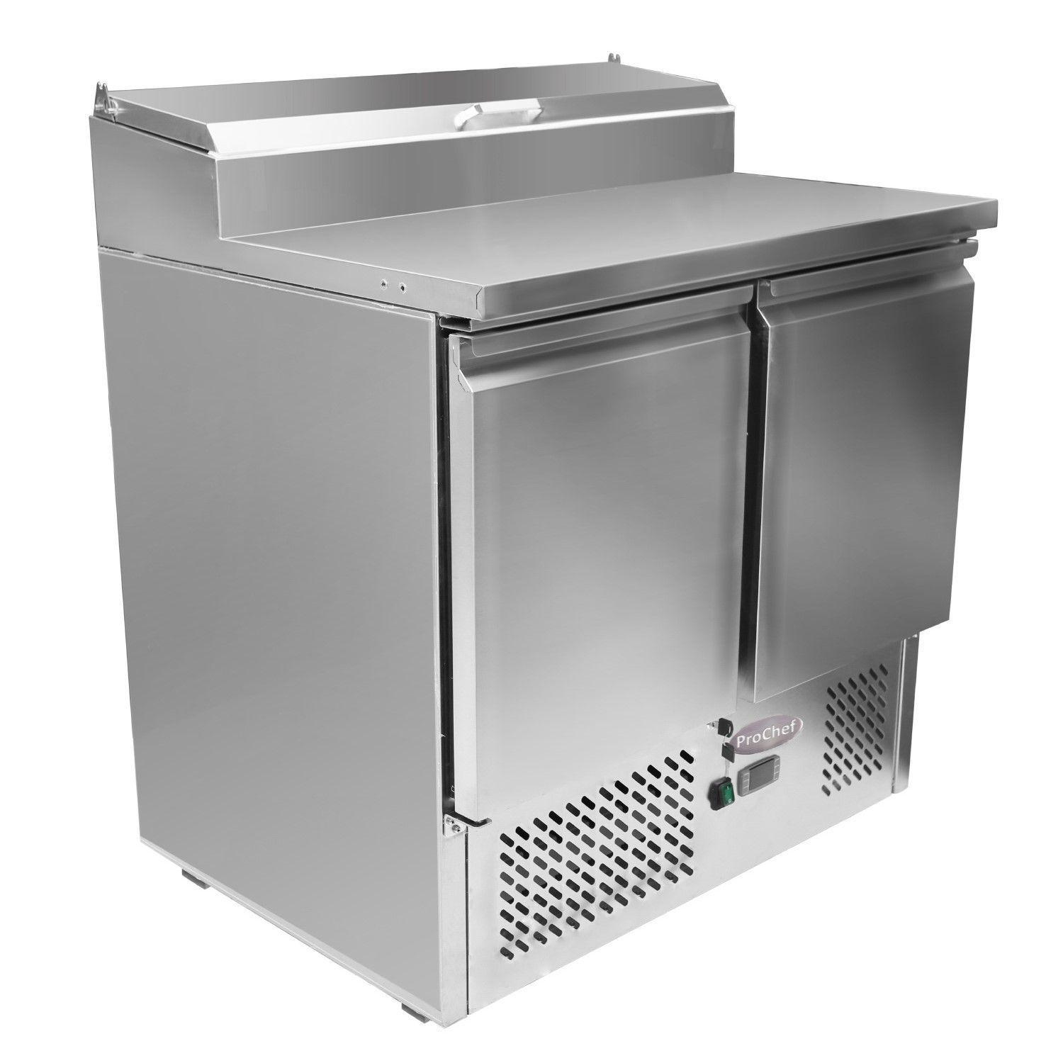 Mesón Refrigerado Pizzero 90 Cm. 300 Lt. Ac. Inox.-3
