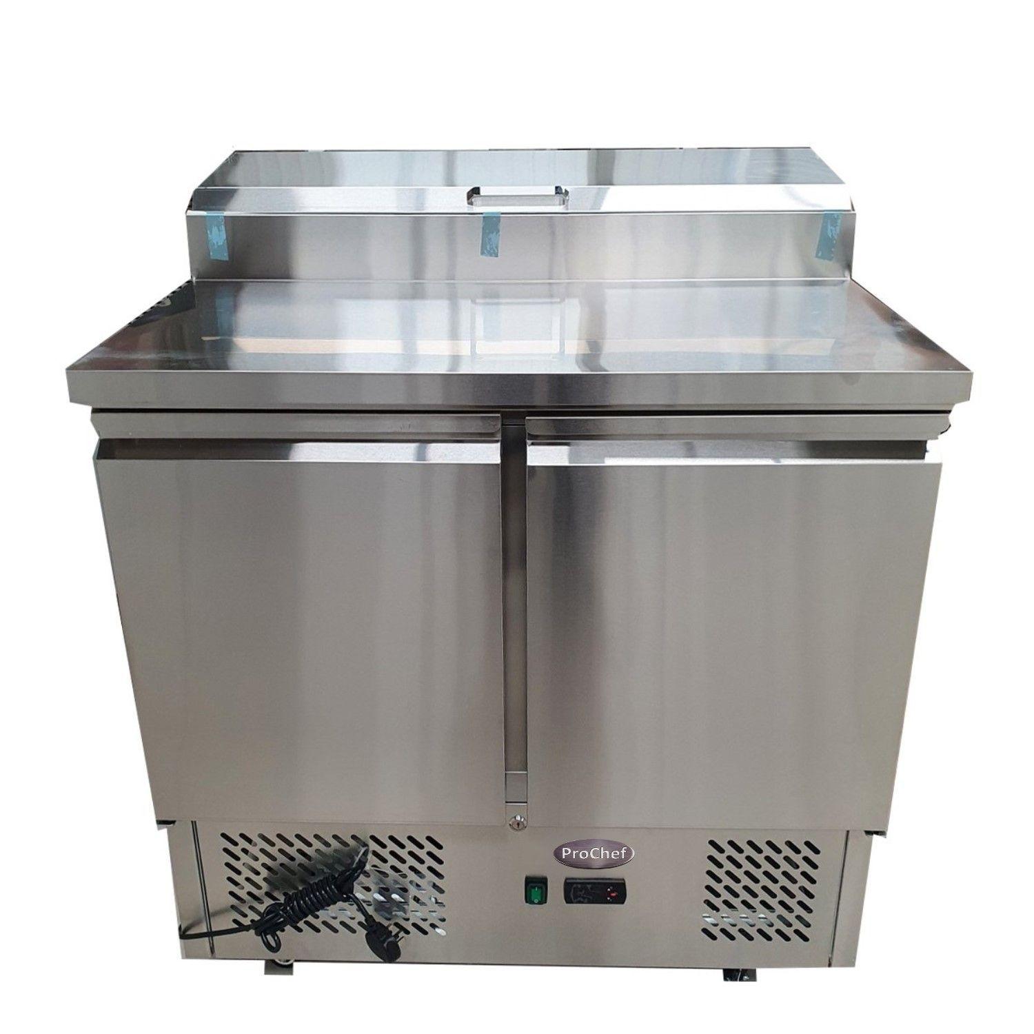 Mesón Refrigerado Pizzero 90 Cm. 300 Lt. Ac. Inox.-4