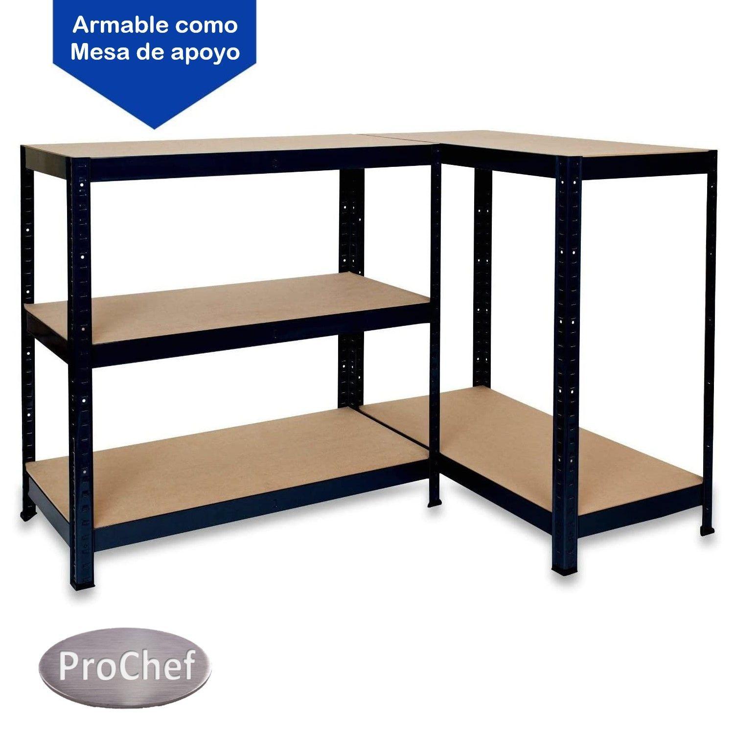 Estante Acero Pintado 70x30x150 cm 5 Band. 875 Kg-4